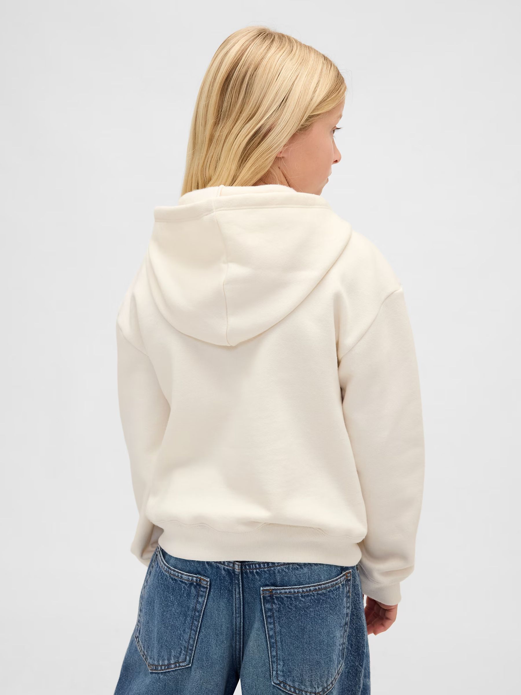 Cream Relaxed Logo Hoodie (4-13yrs) - Image 2 of 4