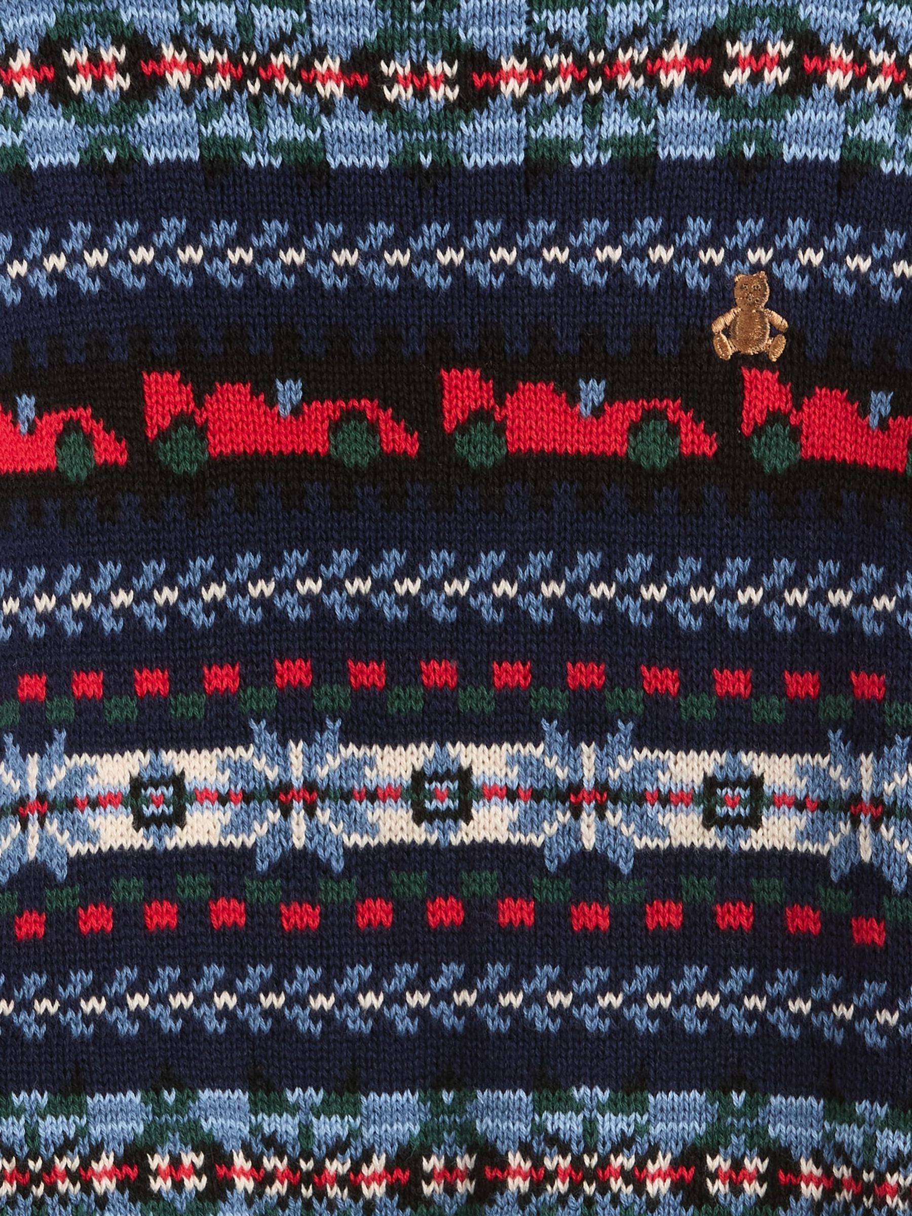 Navy/Red Crew Neck Jumper (6mths-5yrs) - Image 3 of 3