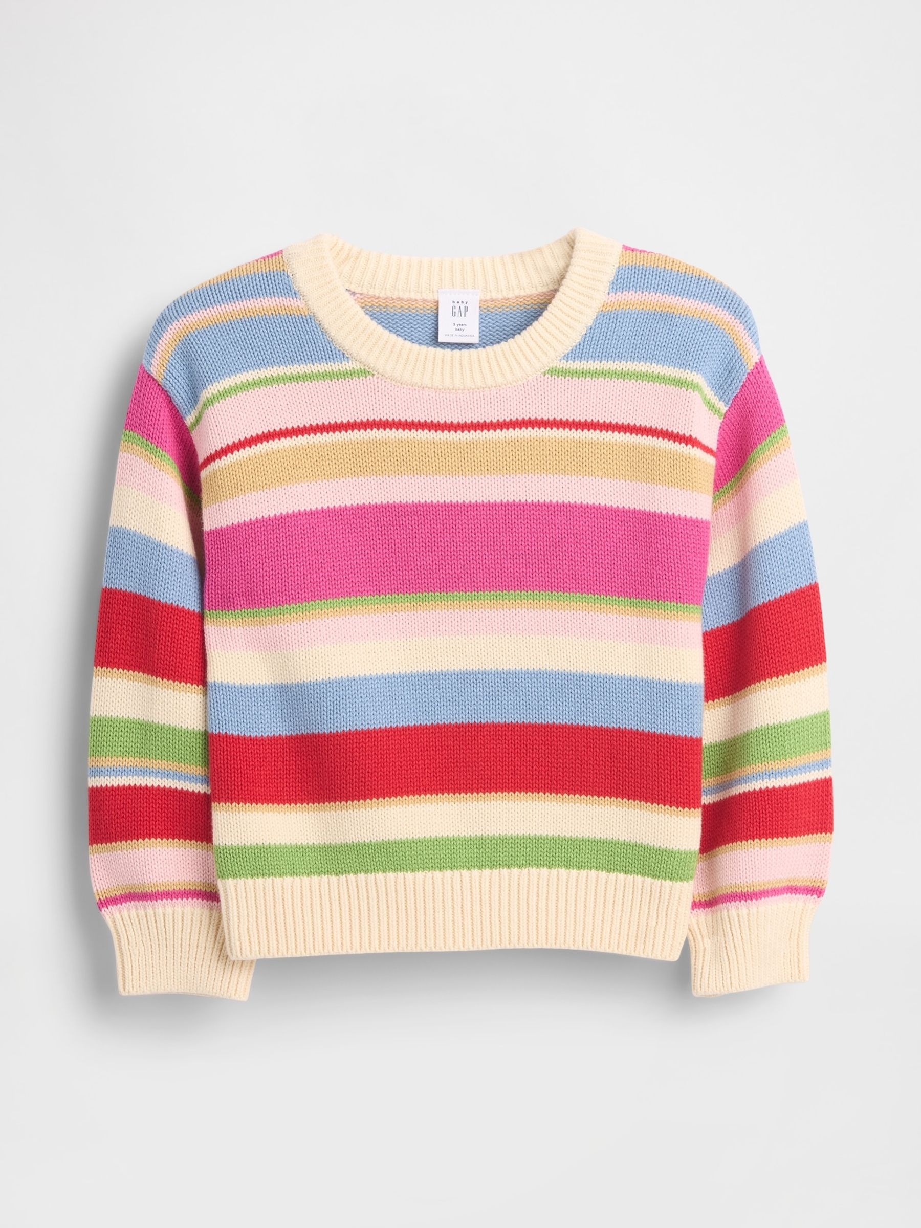 Multi Crew Neck Jumper (6mths-5yrs) - Image 1 of 2