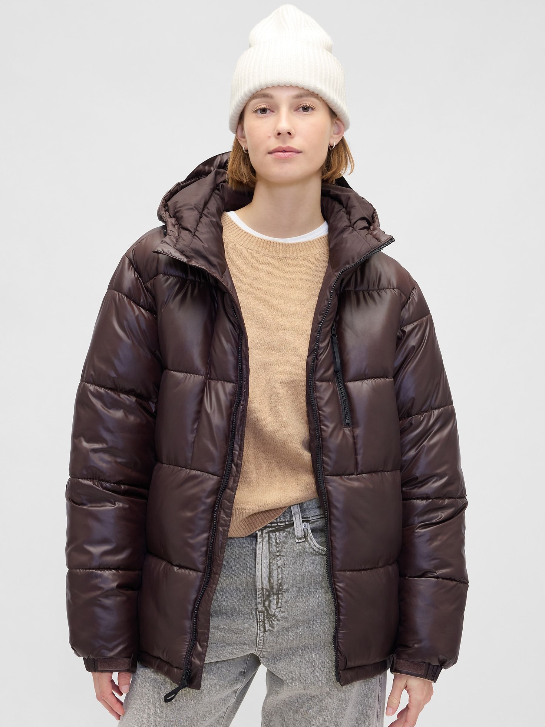 White CashSoft Beanie Hat - Image 2 of 3