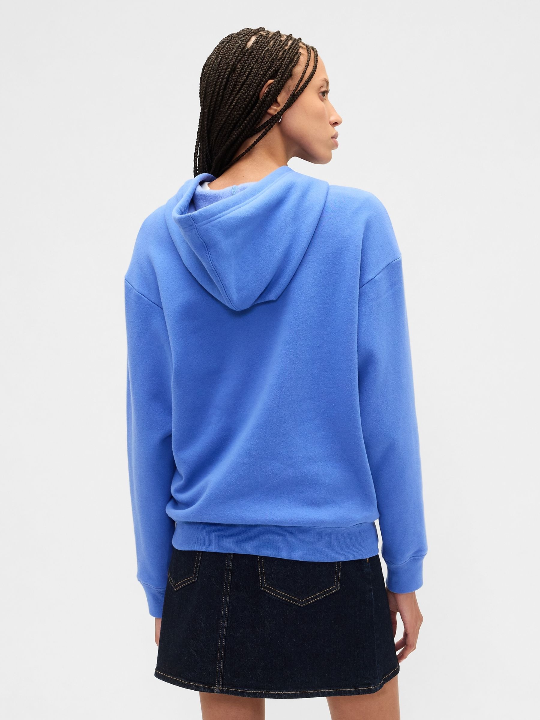 Blue Relaxed Logo Hoodie - Image 2 of 4