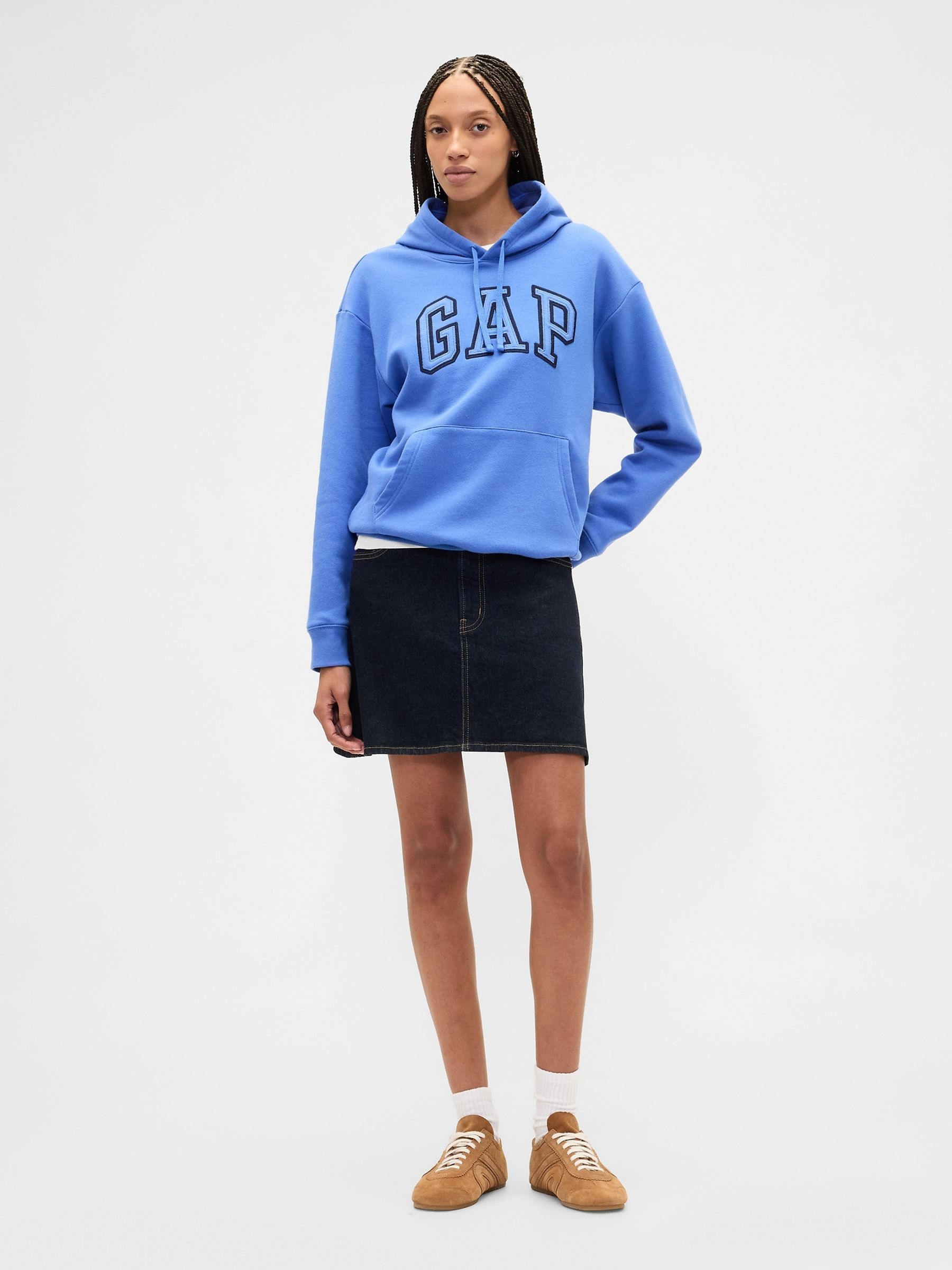 Blue Relaxed Logo Hoodie - Image 3 of 4