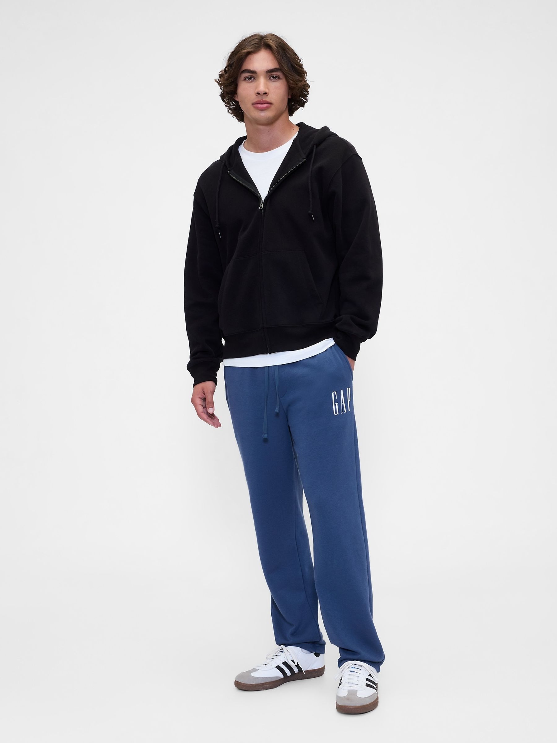 Blue Logo Straight Leg Joggers - Image 1 of 4
