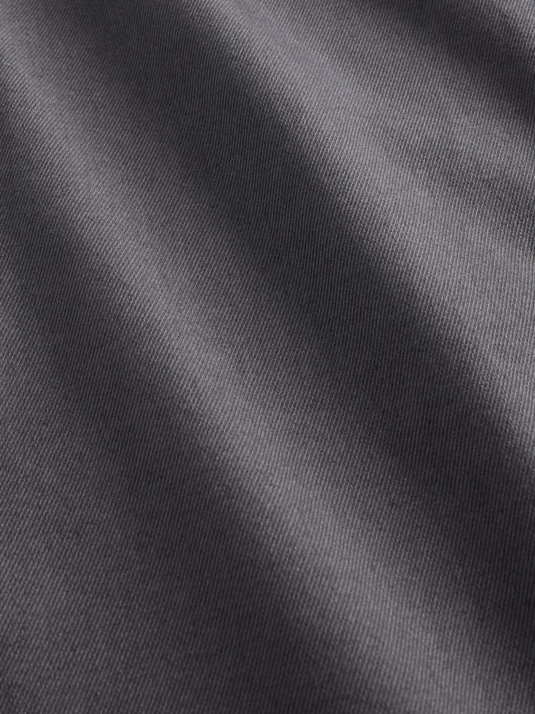 Black Brushed Cargo Baggy Trousers - Image 5 of 5