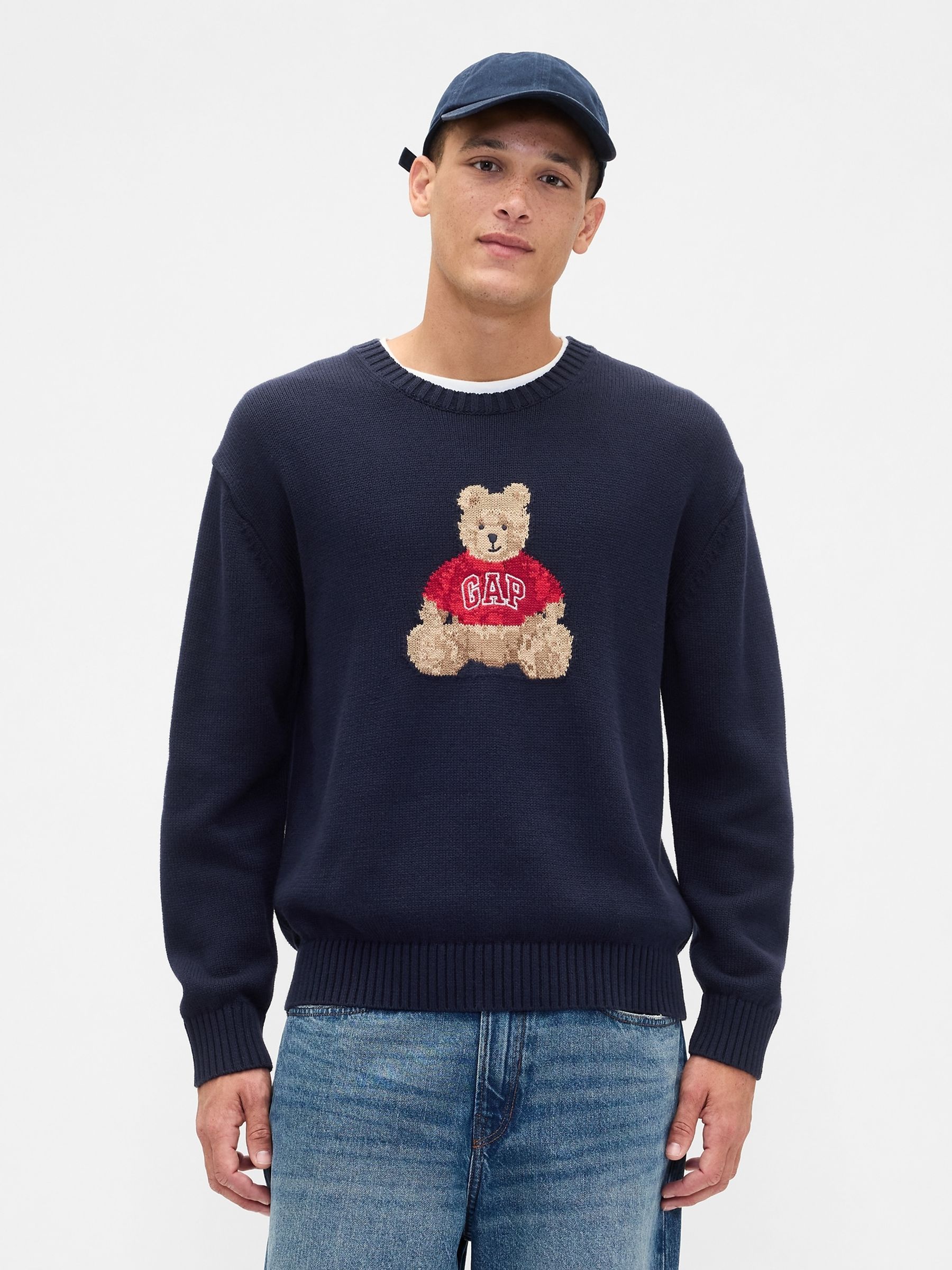 Blue Cotton Brannan Bear Jumper - Image 1 of 4