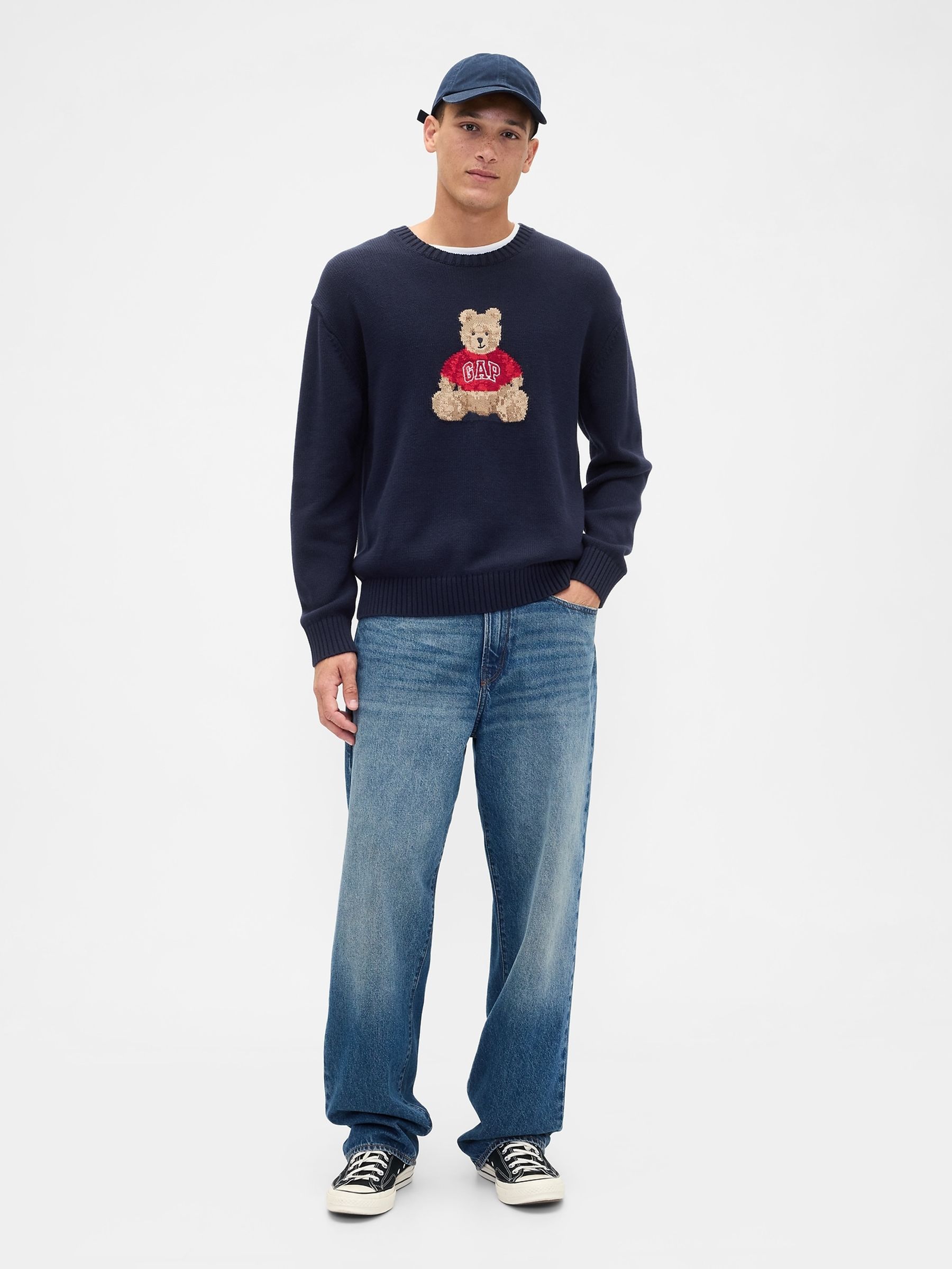 Blue Cotton Brannan Bear Jumper - Image 3 of 4