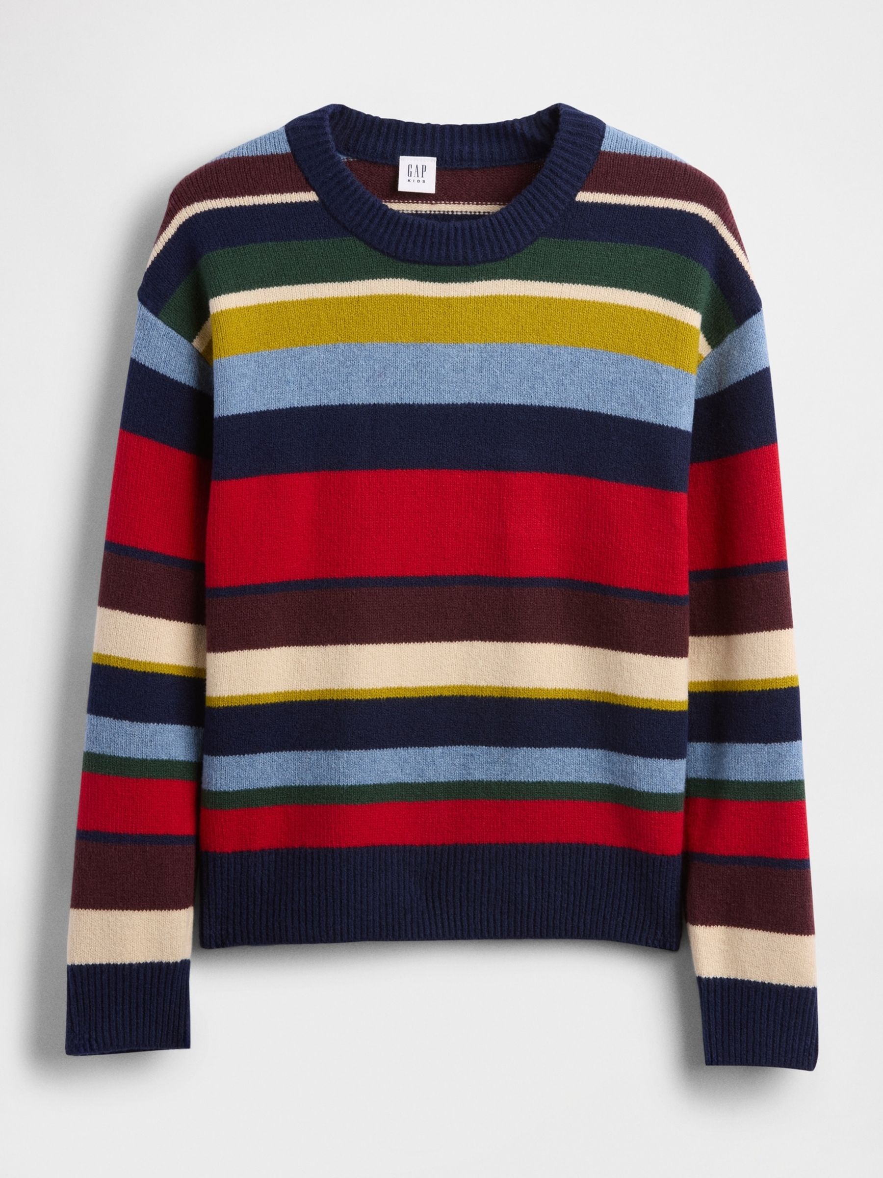 Multi CashSoft Relaxed Crew Neck Jumper (4-13yrs) - Image 4 of 5