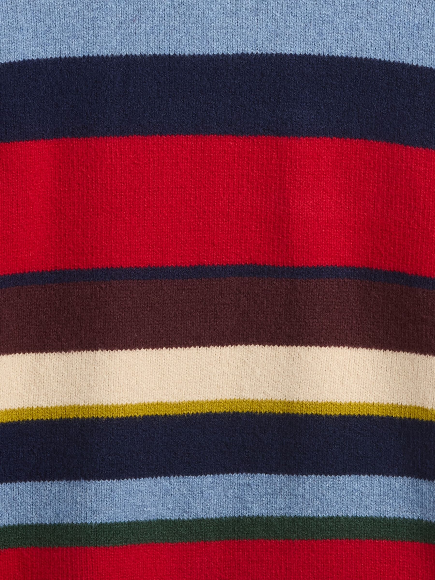 Red Stripe CashSoft Relaxed Crew Neck Jumper (4-13yrs) - Image 6 of 6 Red Stripe CashSoft Relaxed Crew Neck Jumper (4-13yrs) - Image 6 of 6