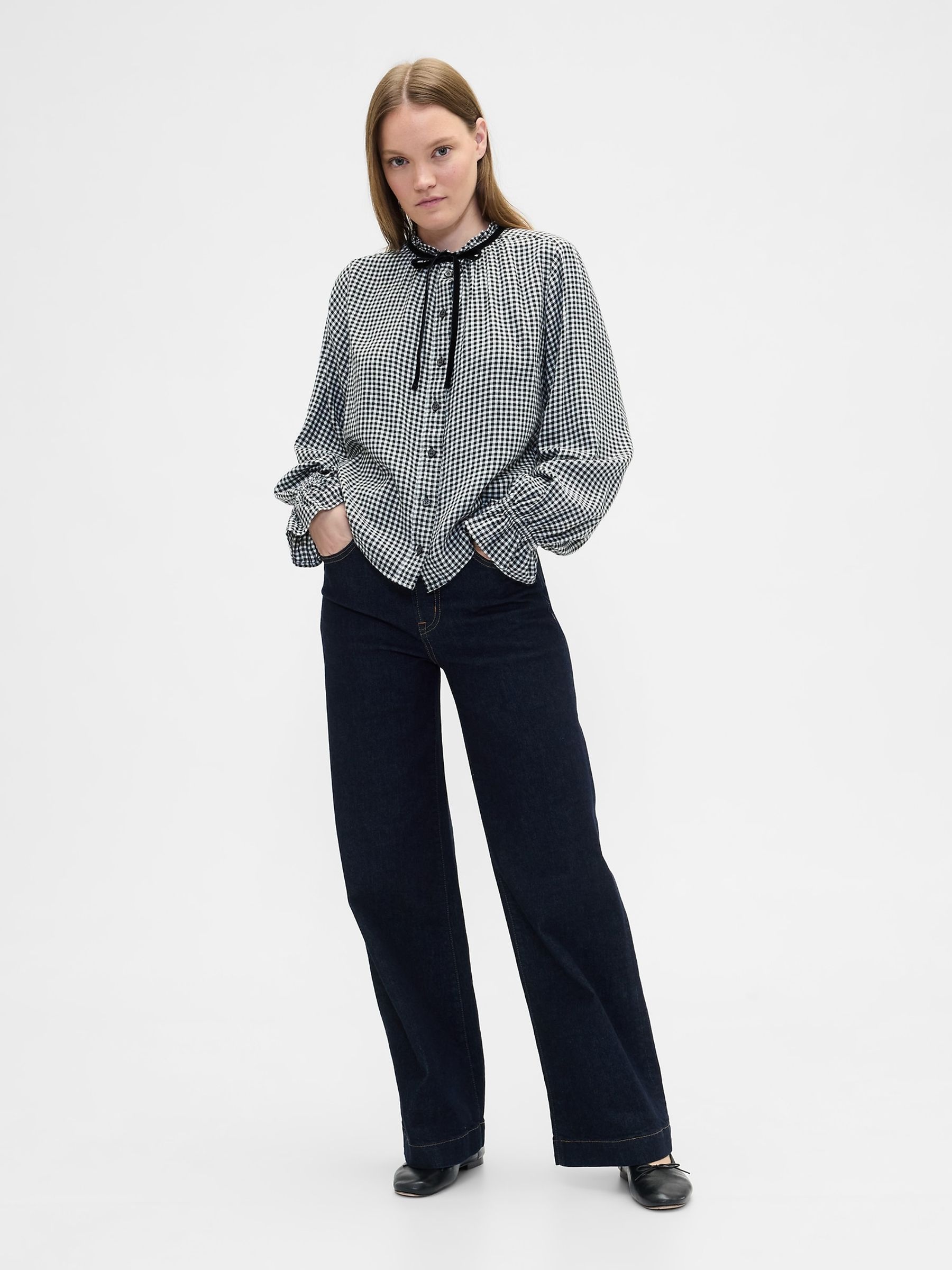 Pink Puff-Sleeve Jumper (6mths-5yrs) - Image 1 of 3