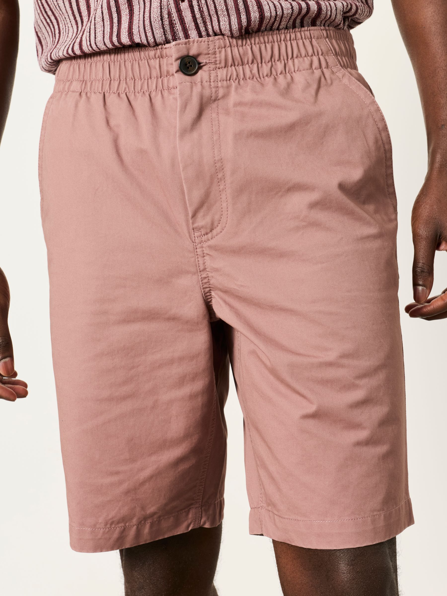 Selsey Dusky Pink Pull On Shorts - Image 3 of 6