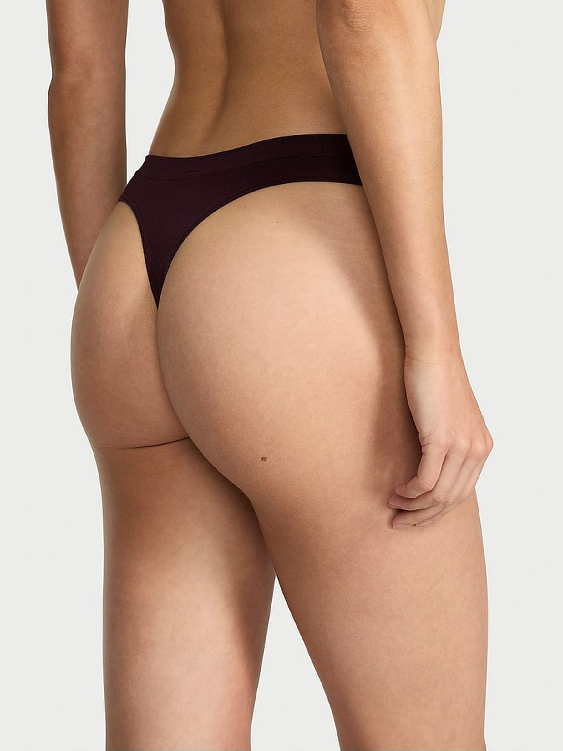 Winter Wine Red Thong Knickers - Image 2 of 2