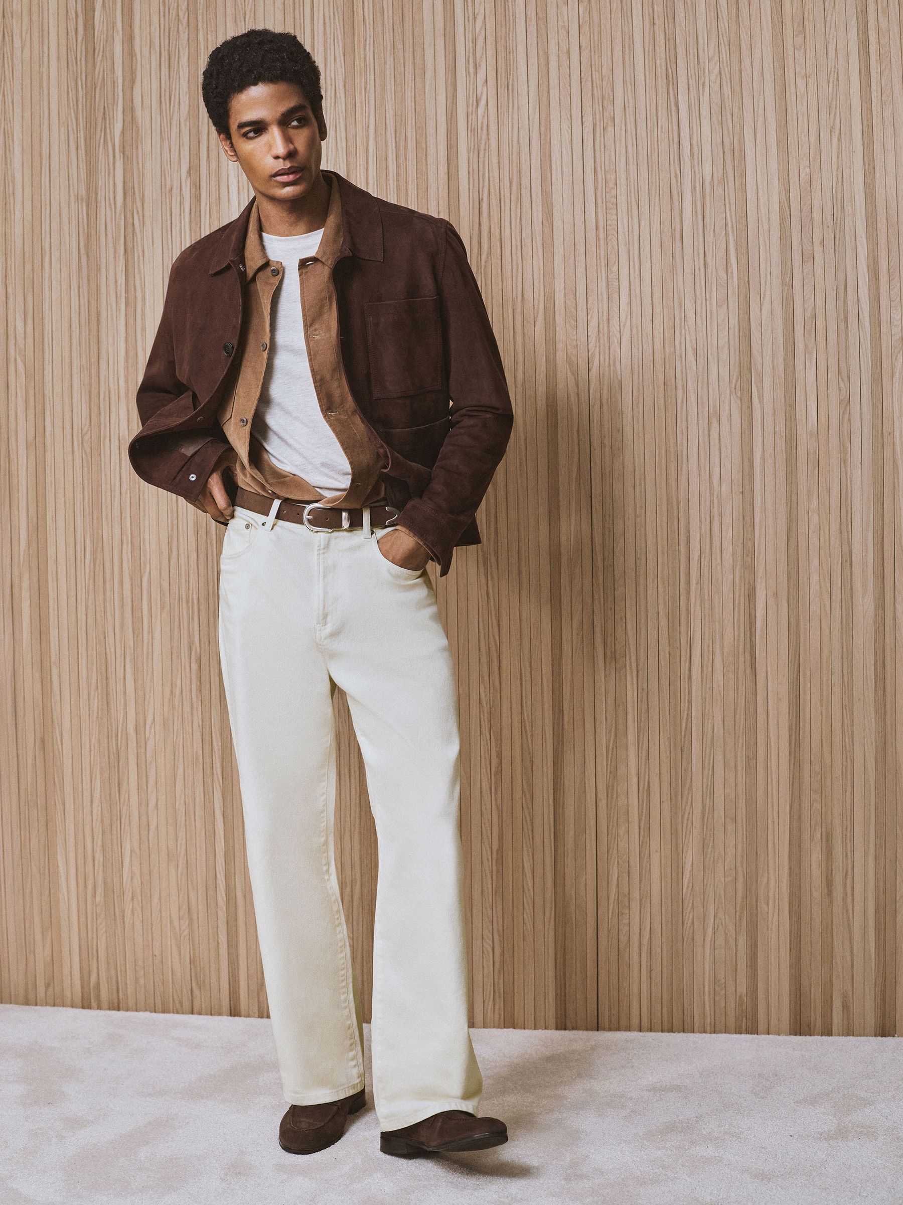 Monogram Relaxed-Fit Jeans in White - image 2