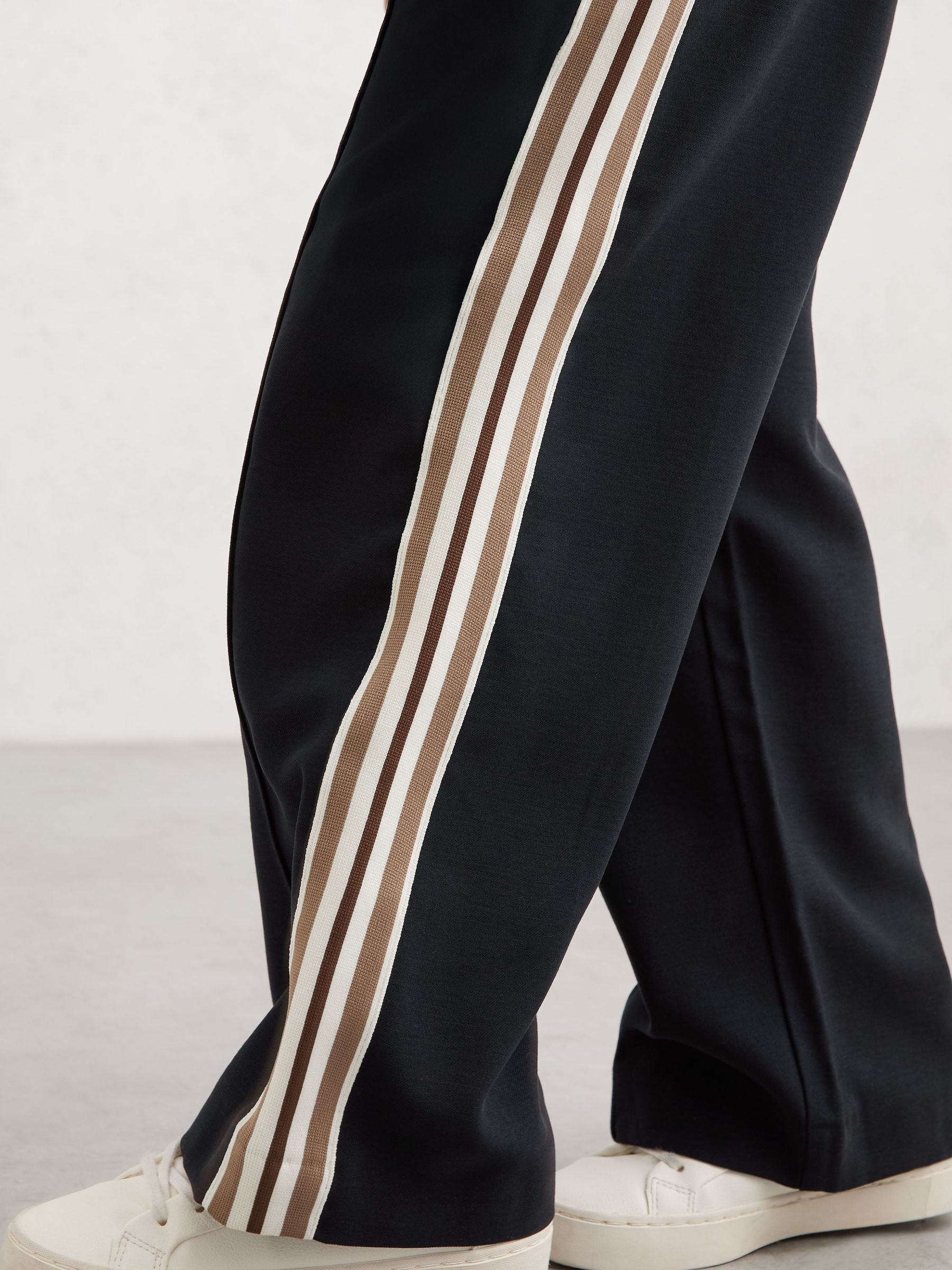 13-14 yrs Cotton Blend Side Stripe Trousers in Navy - Image 4 of 5
