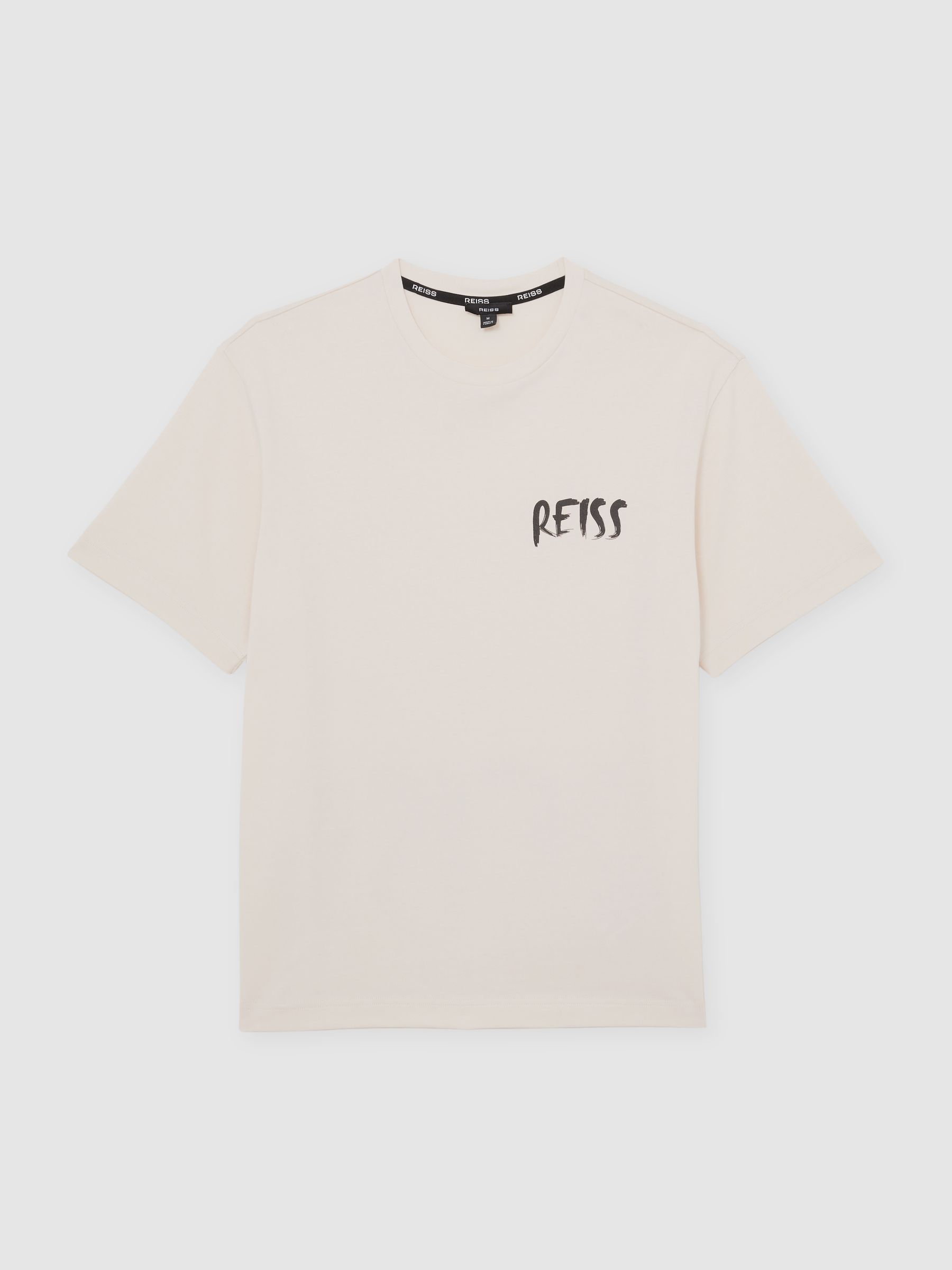 Logo-Print Relaxed-Fit T-Shirt in Light Stone - image 1