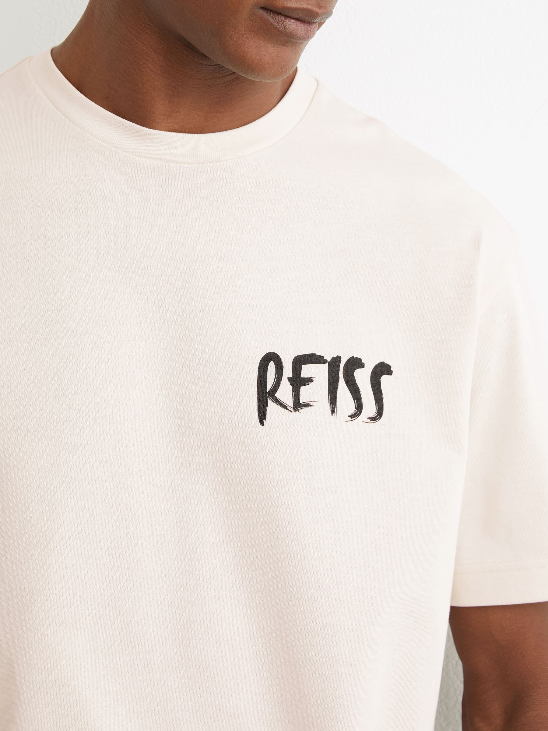 Logo-Print Relaxed-Fit T-Shirt in Light Stone - image 4