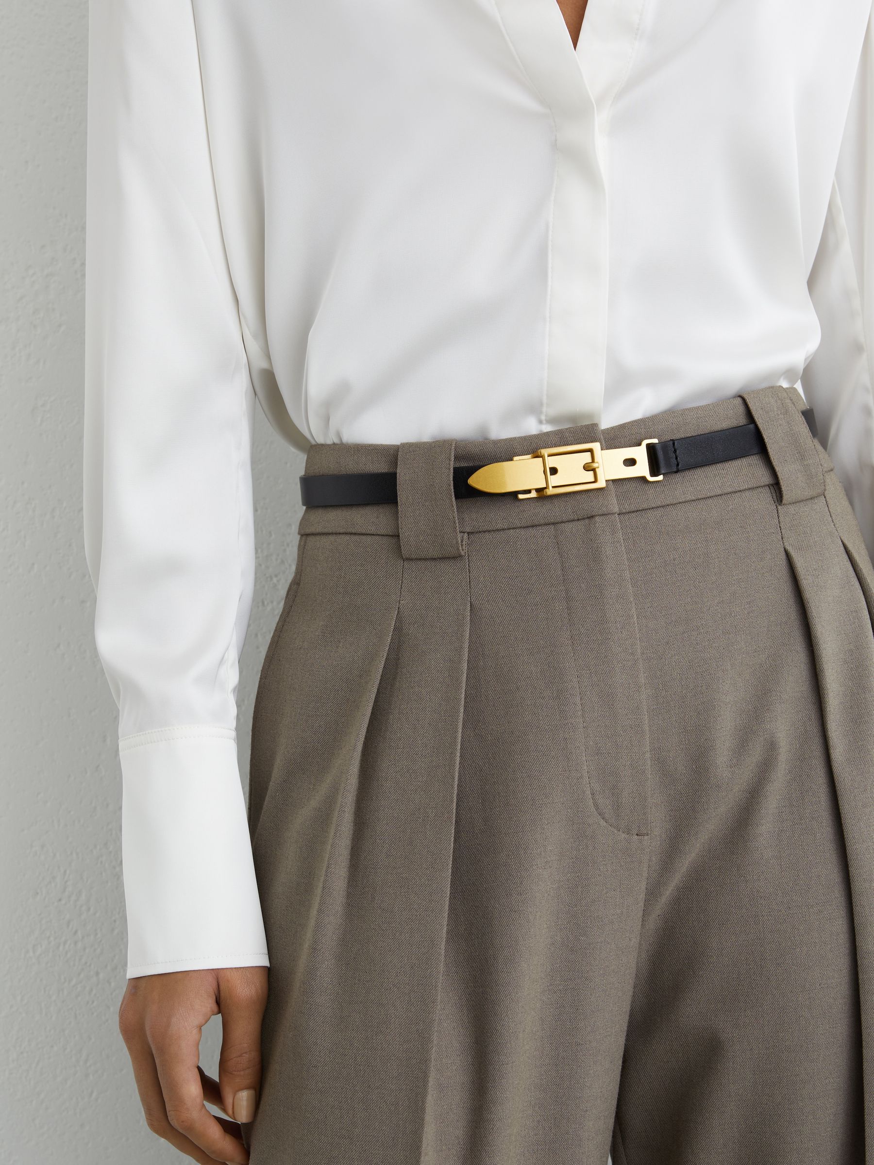 Leather Buckle-hardware Belt