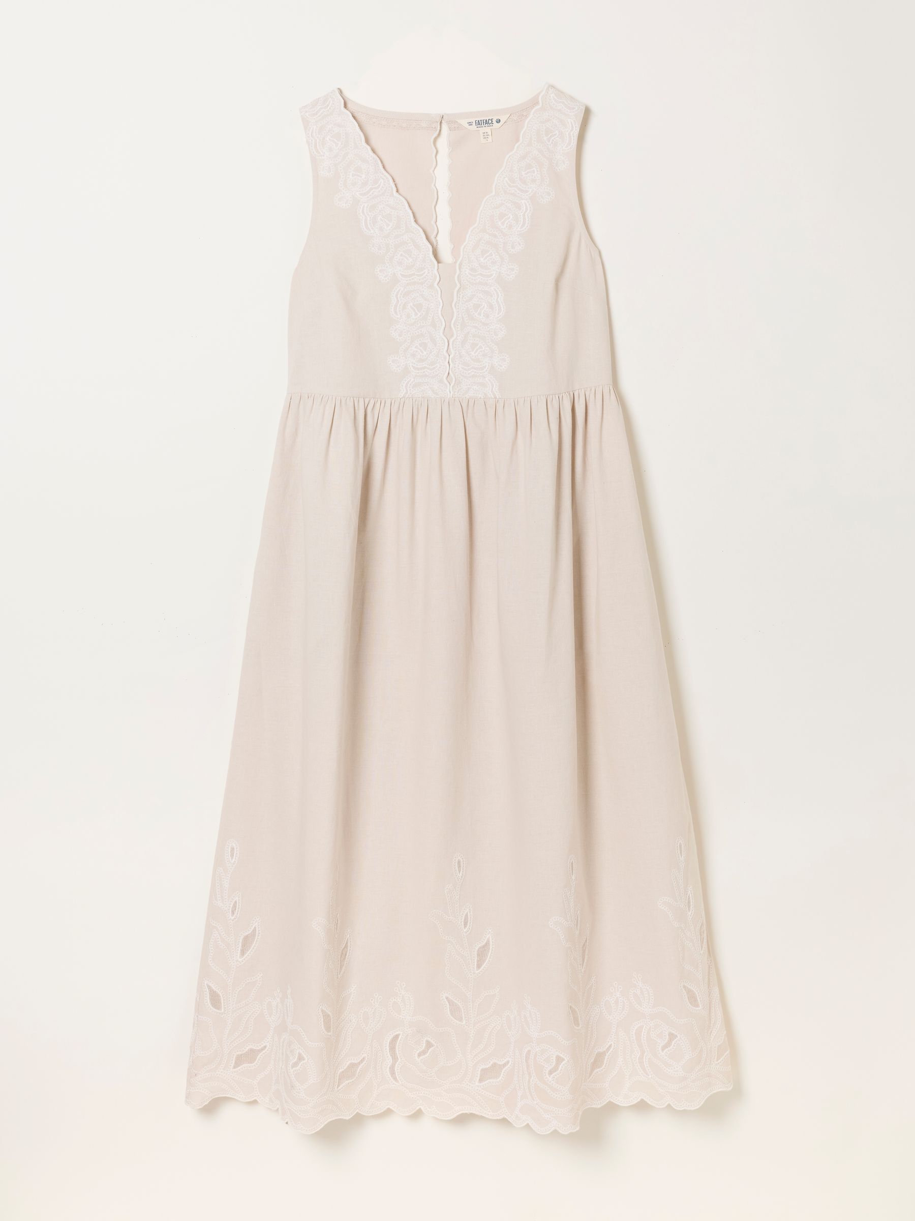 Analisa Natural Regular Embroidered Midi Dress - Image 5 of 5