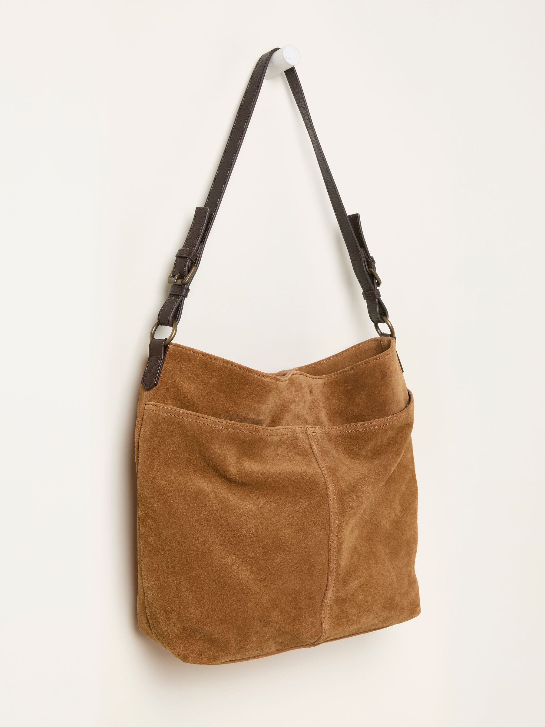 Molly Tan Brown Suede Shoulder Bag - Image 2 of 3