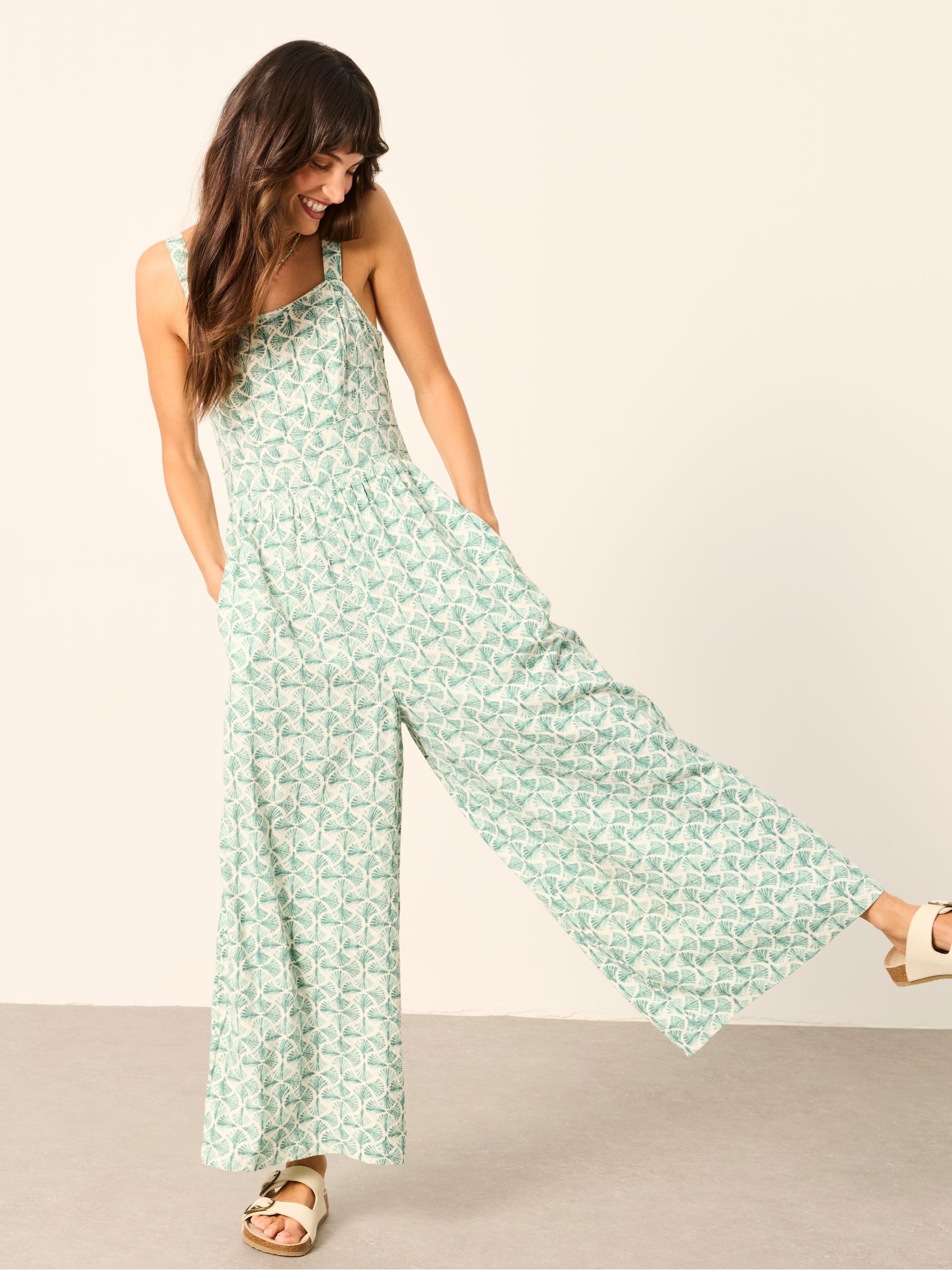 Ruby Green Fan Geo Regular Jumpsuit - Image 6 of 8