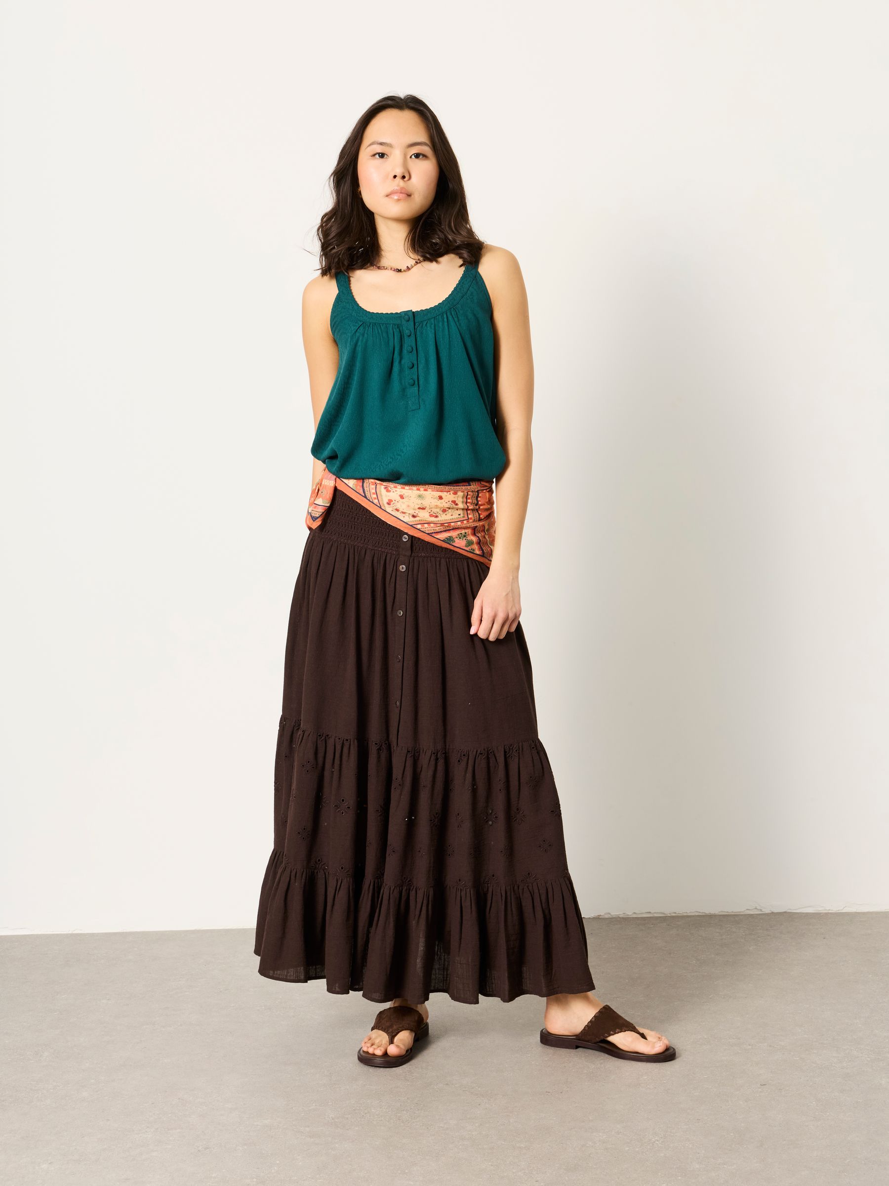 Layla Teal Blue Regular Cami - Image 3 of 6