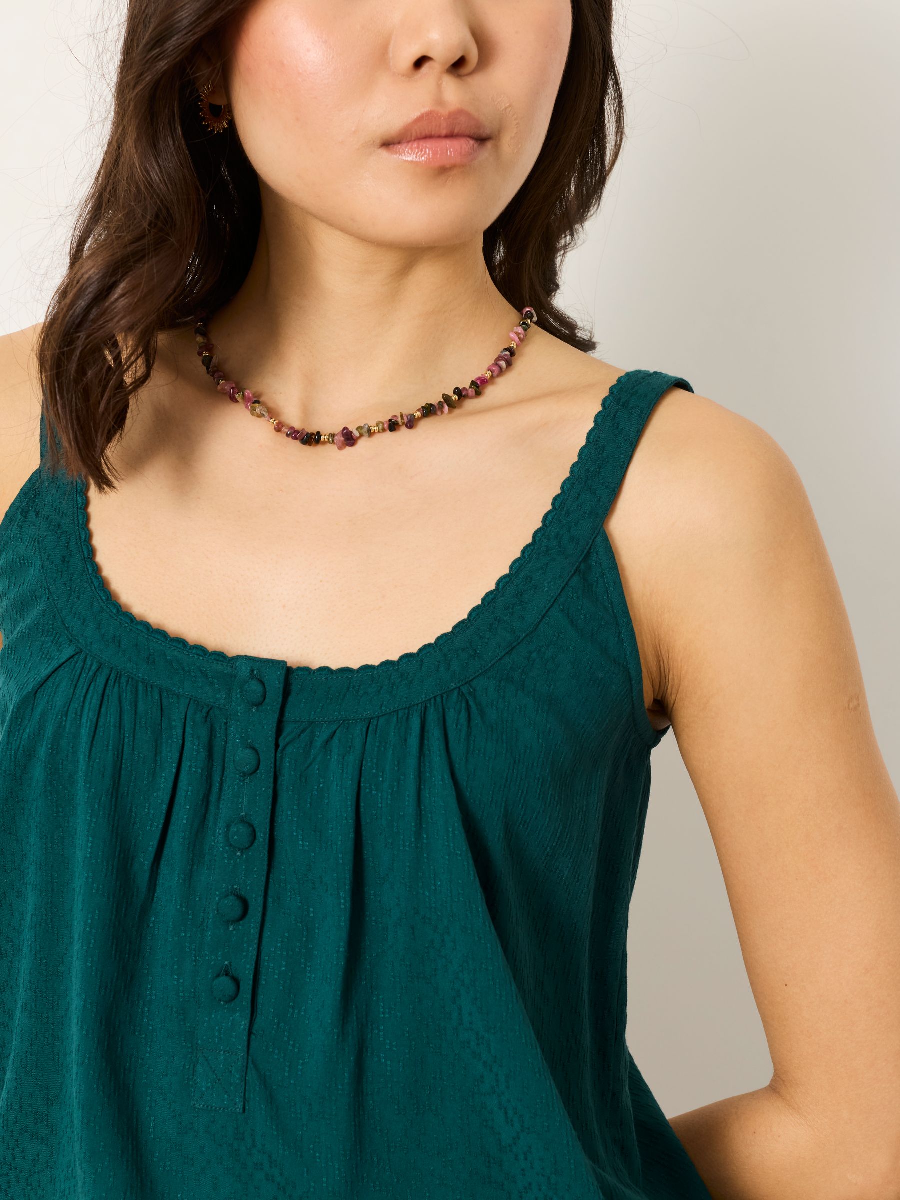 Layla Teal Blue Regular Cami - Image 5 of 6