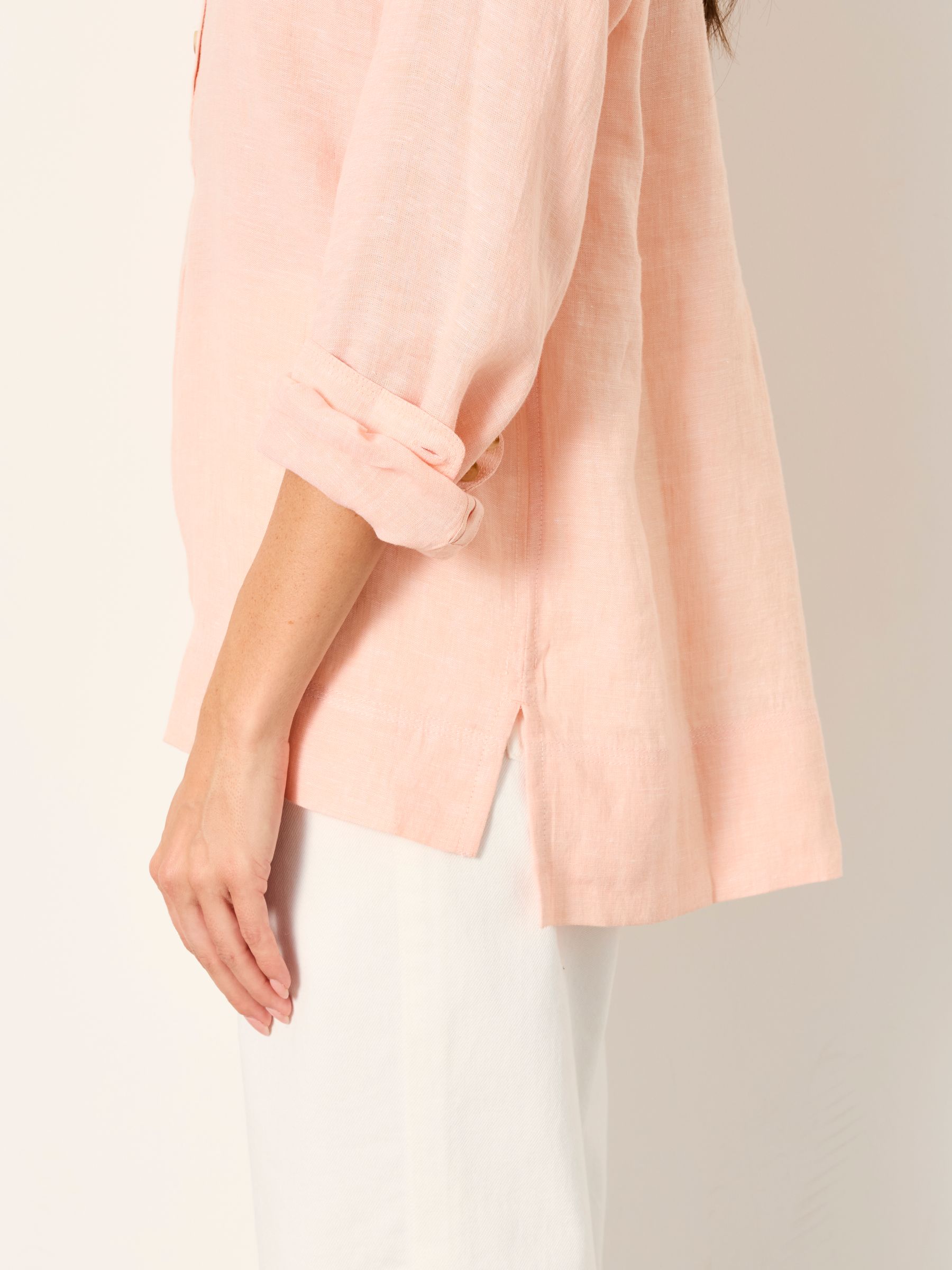 Julia Orange Regular Linen Popover - Image 5 of 7