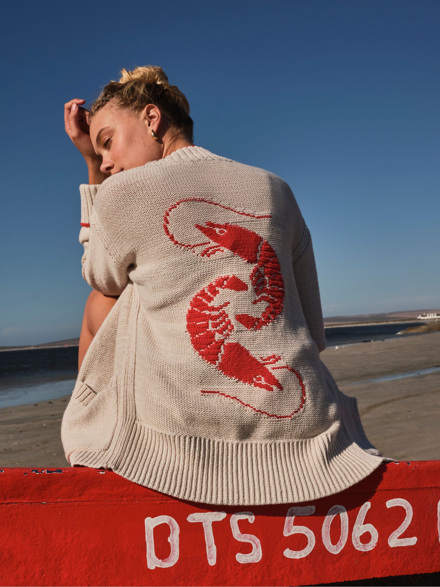 Ivory Shrimp Cardigan | FatFace USA