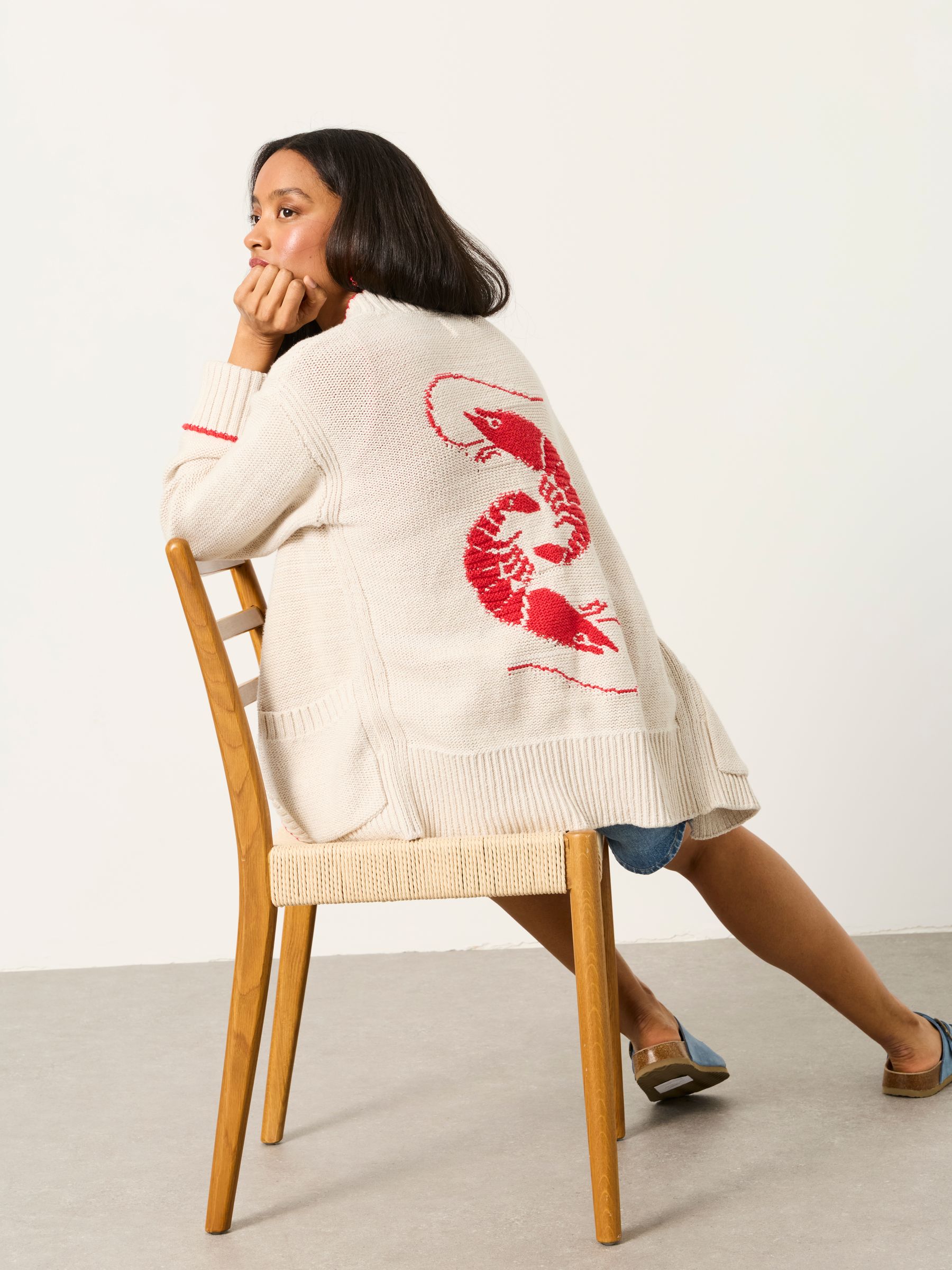 Ivory Shrimp Cardigan - Image 3 of 7
