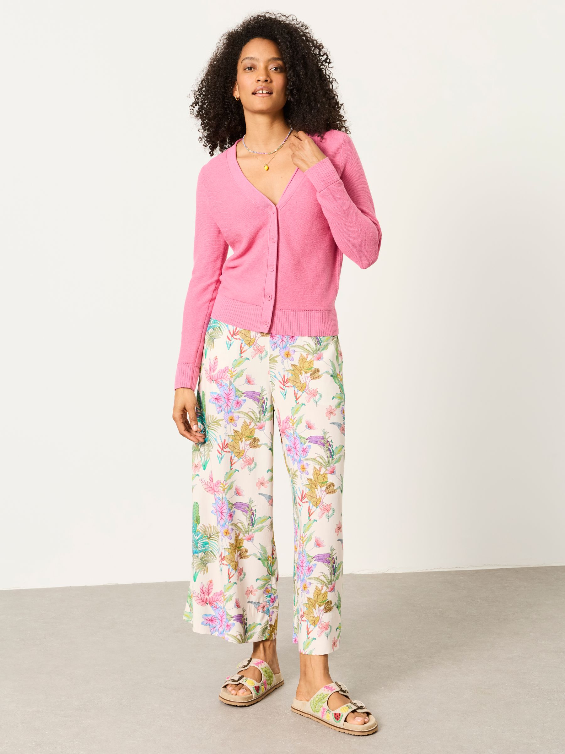 Lucee Pink Knitted Cardigan - Image 3 of 6