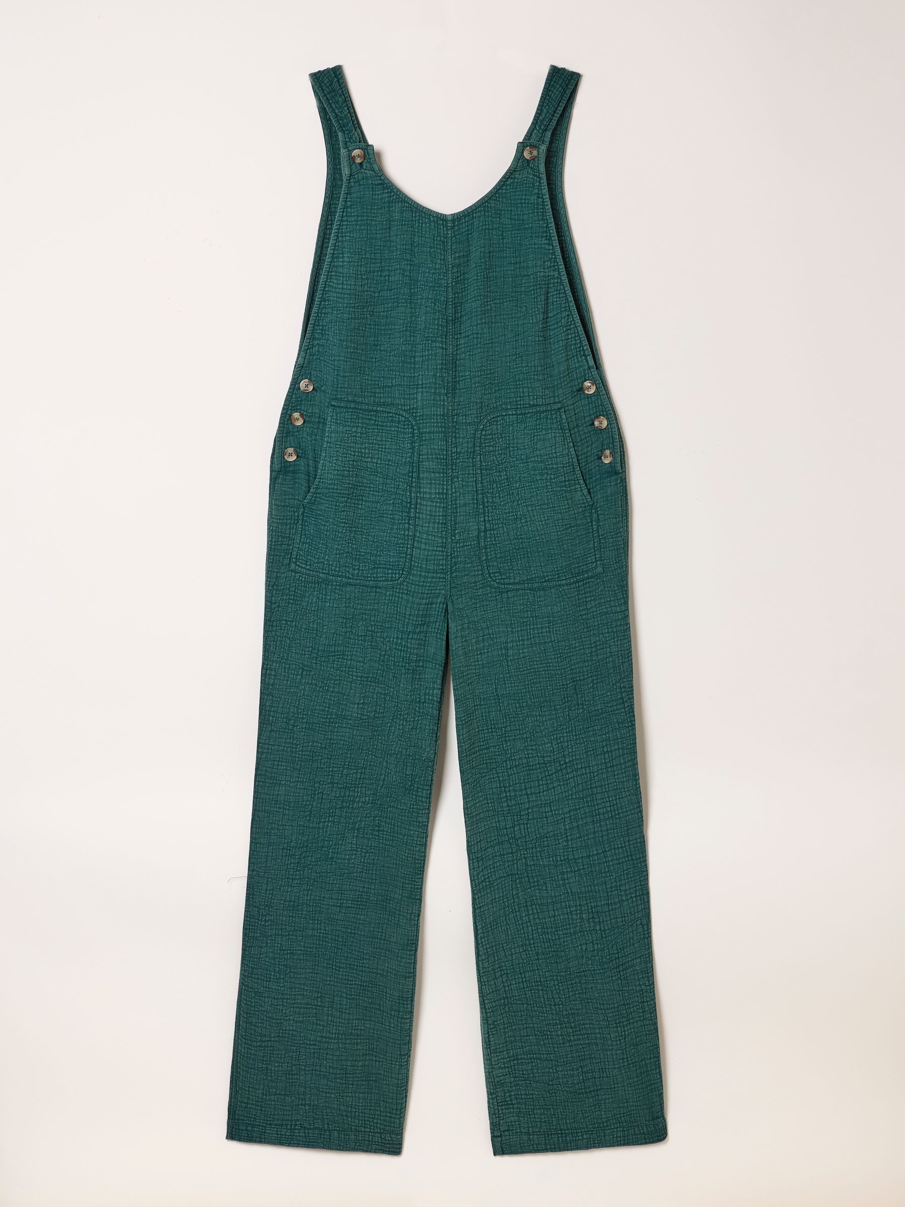 Teal Blue Regular Raffles Jumpsuit - Image 6 of 6