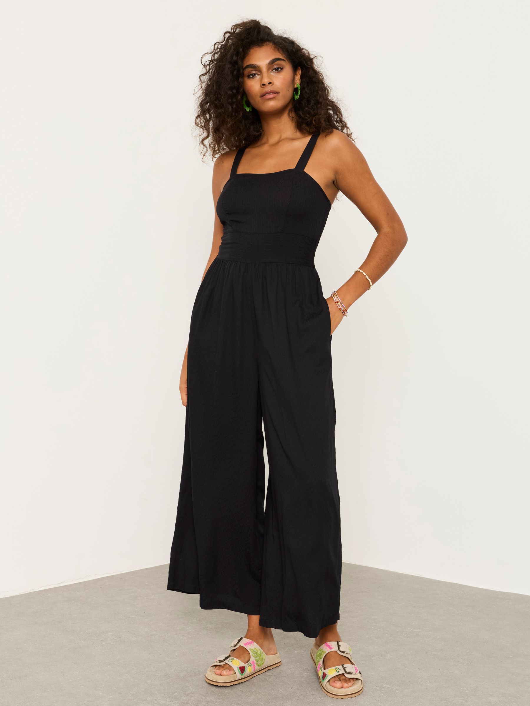Ruby Black Jumpsuit | FatFace