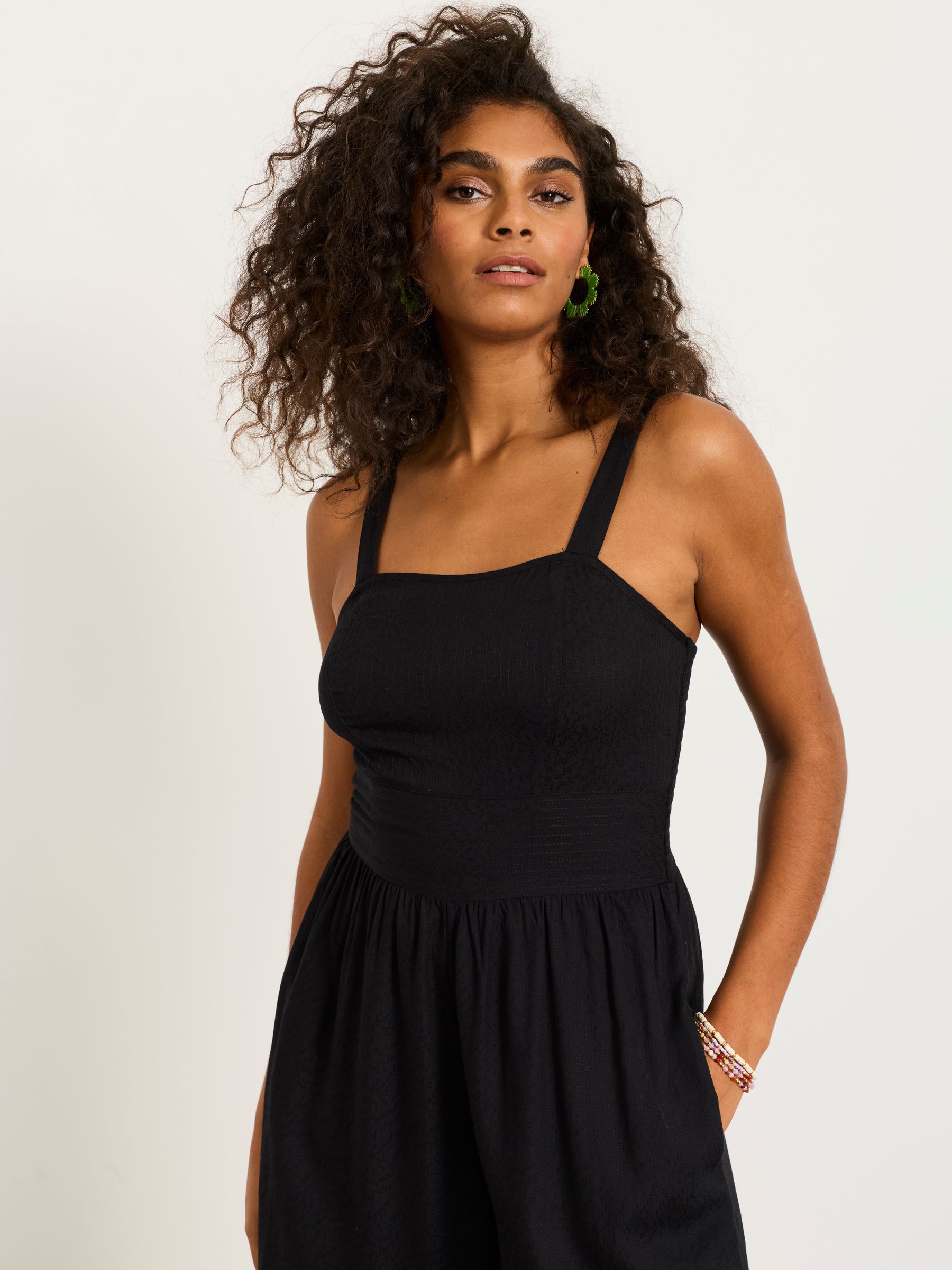 トップス F.A.T. ROOT JUMBO BLACK Ruby Black Jumpsuit | FatFace