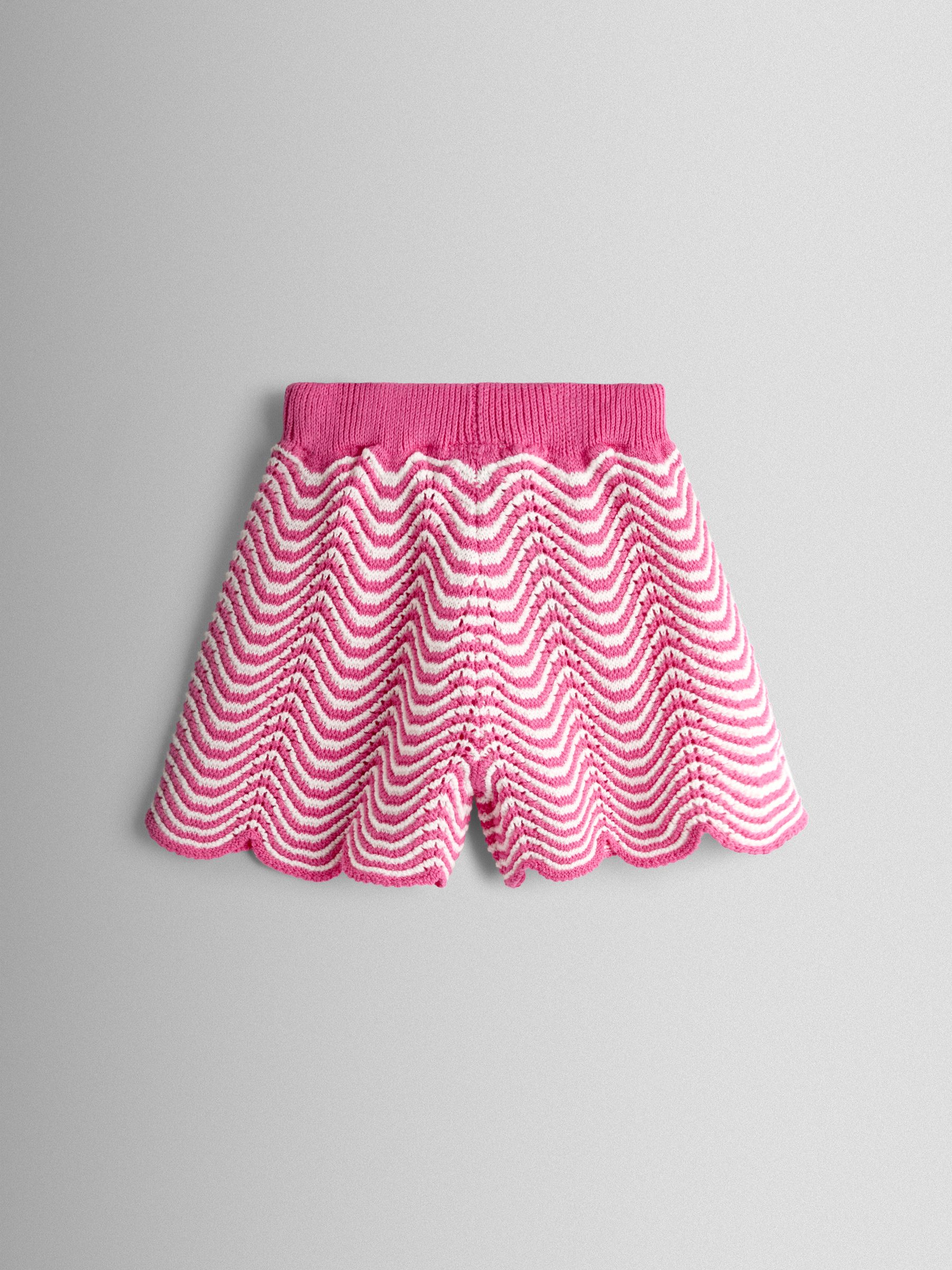 Pink Chevron Chrochet Top & Short Set - Image 5 of 6