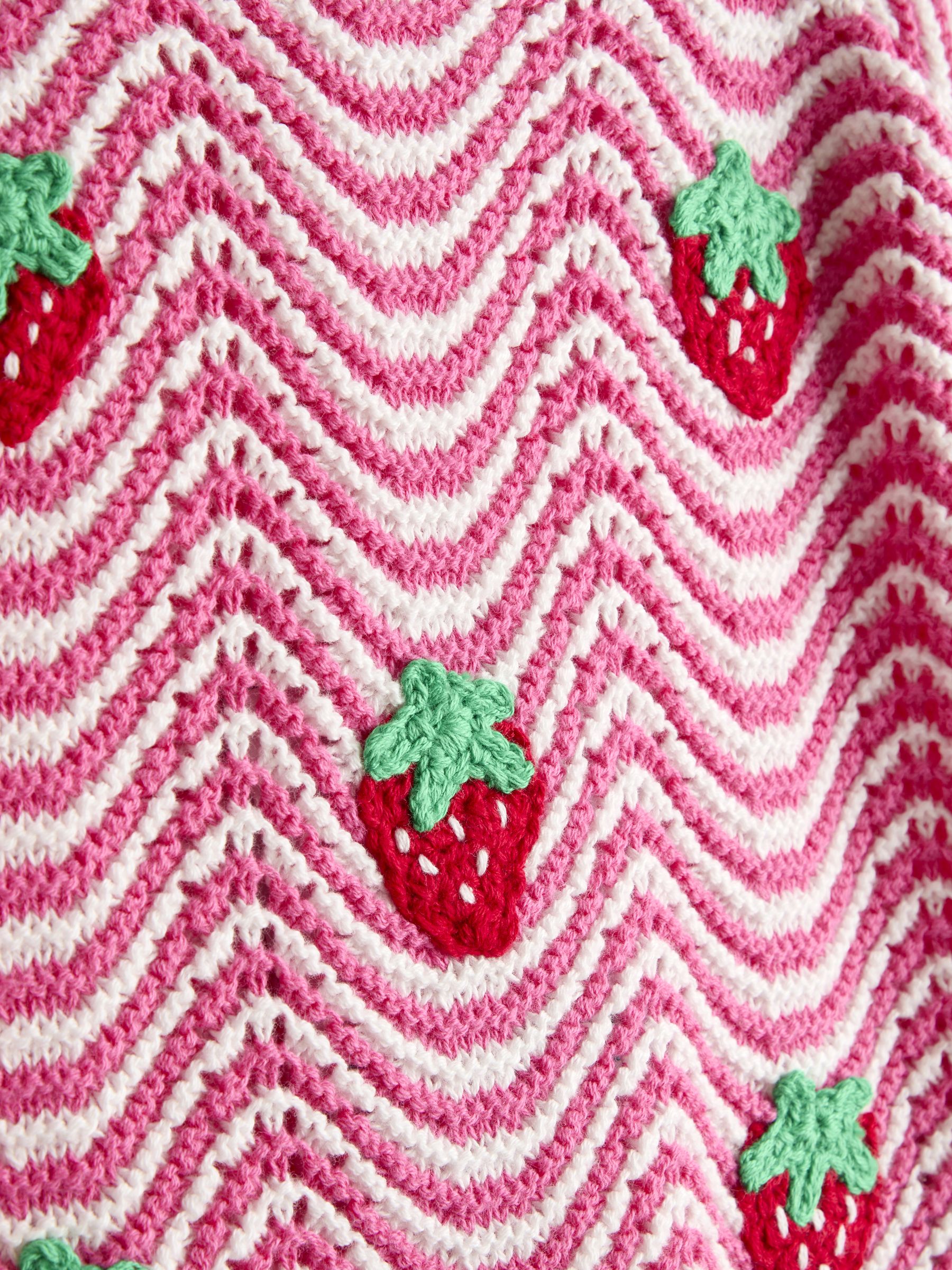 Pink Chevron Crochet Top & Short Set - Image 7 of 7