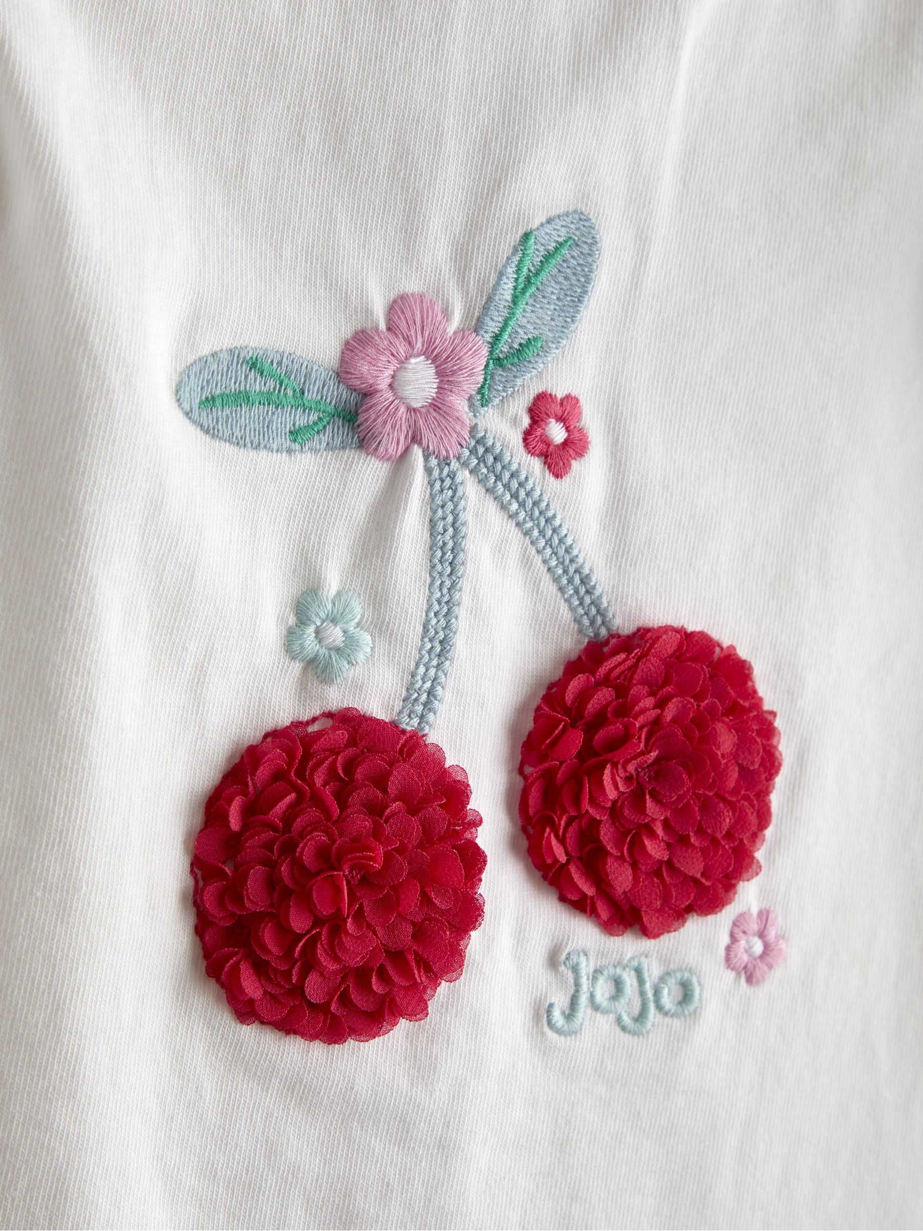 Blue Cherry Applique Tshirt & Bubble Hem Skirt Set - Image 7 of 7 Blue Cherry Applique Tshirt & Bubble Hem Skirt Set - Image 7 of 7