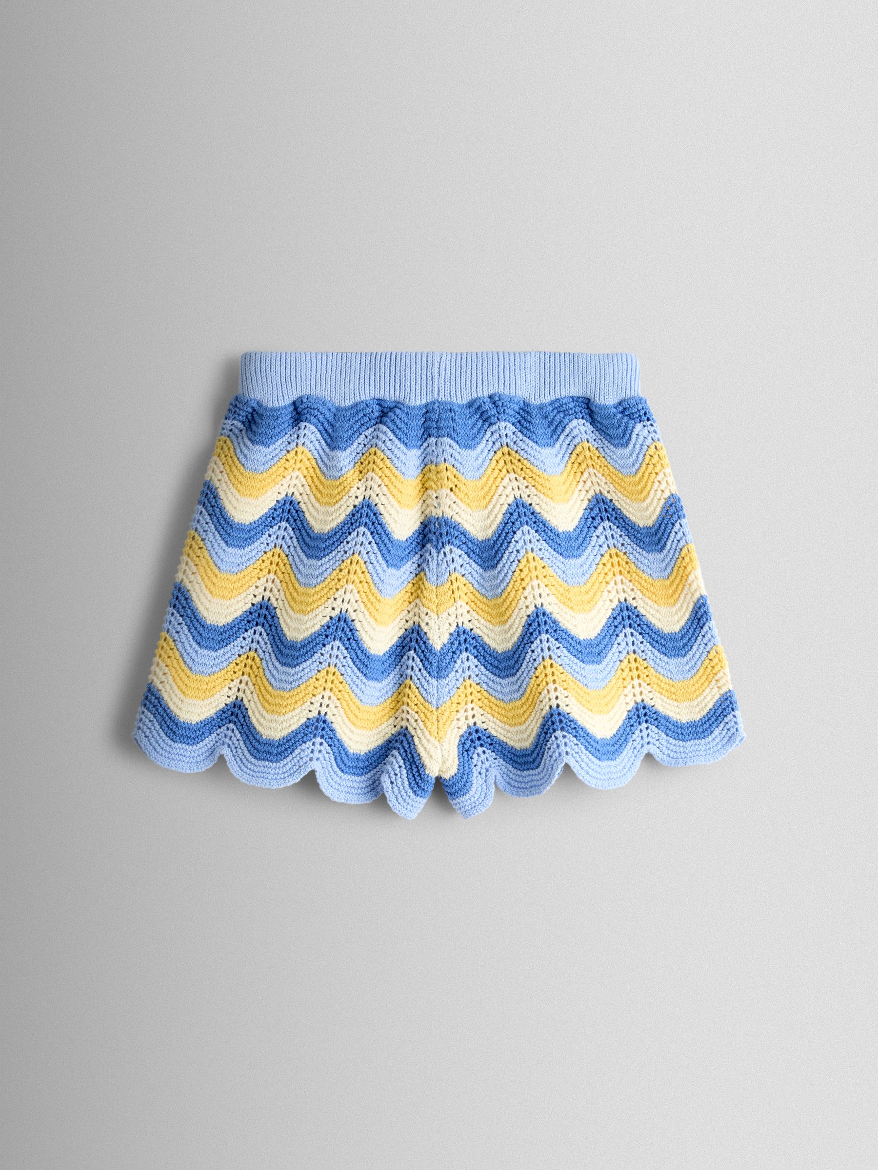 Blue Chevron Crochet Top & Short Set - Image 5 of 6