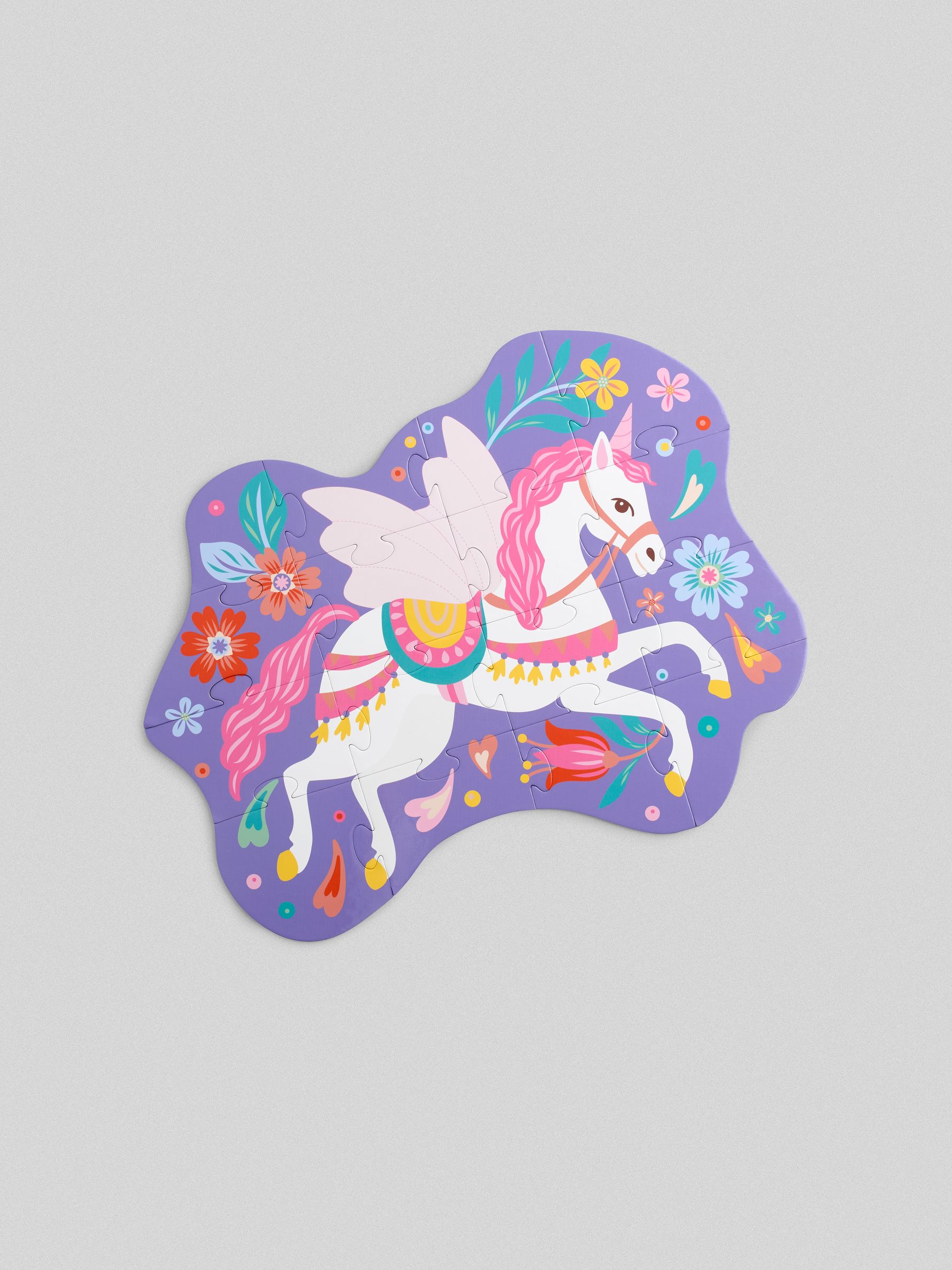 Pink Set of 2 Unicorn Shaped Jigsaw Puzzle - Image 2 of 5