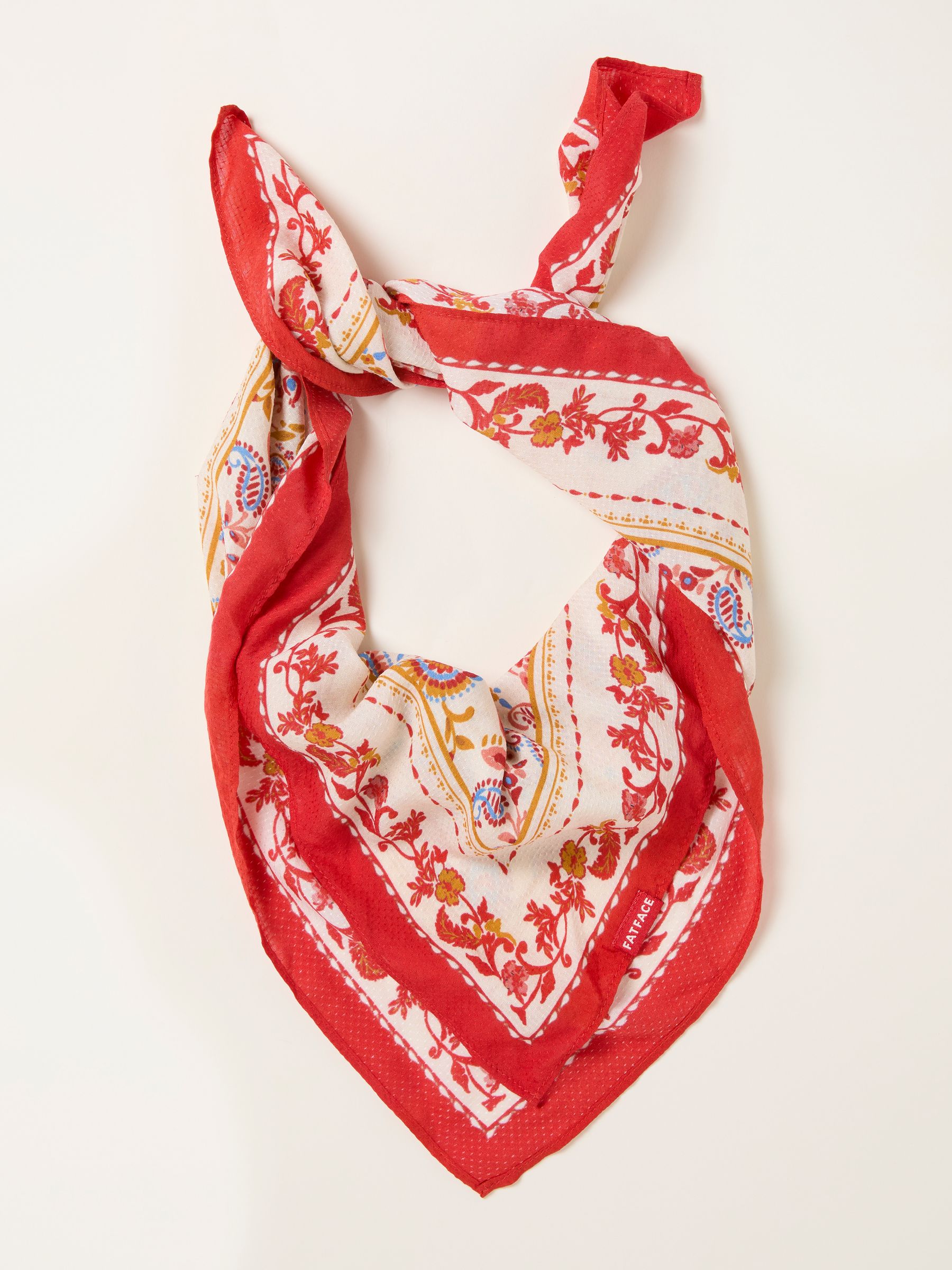 Red Paisley Hair Scarf - Image 1 of 2