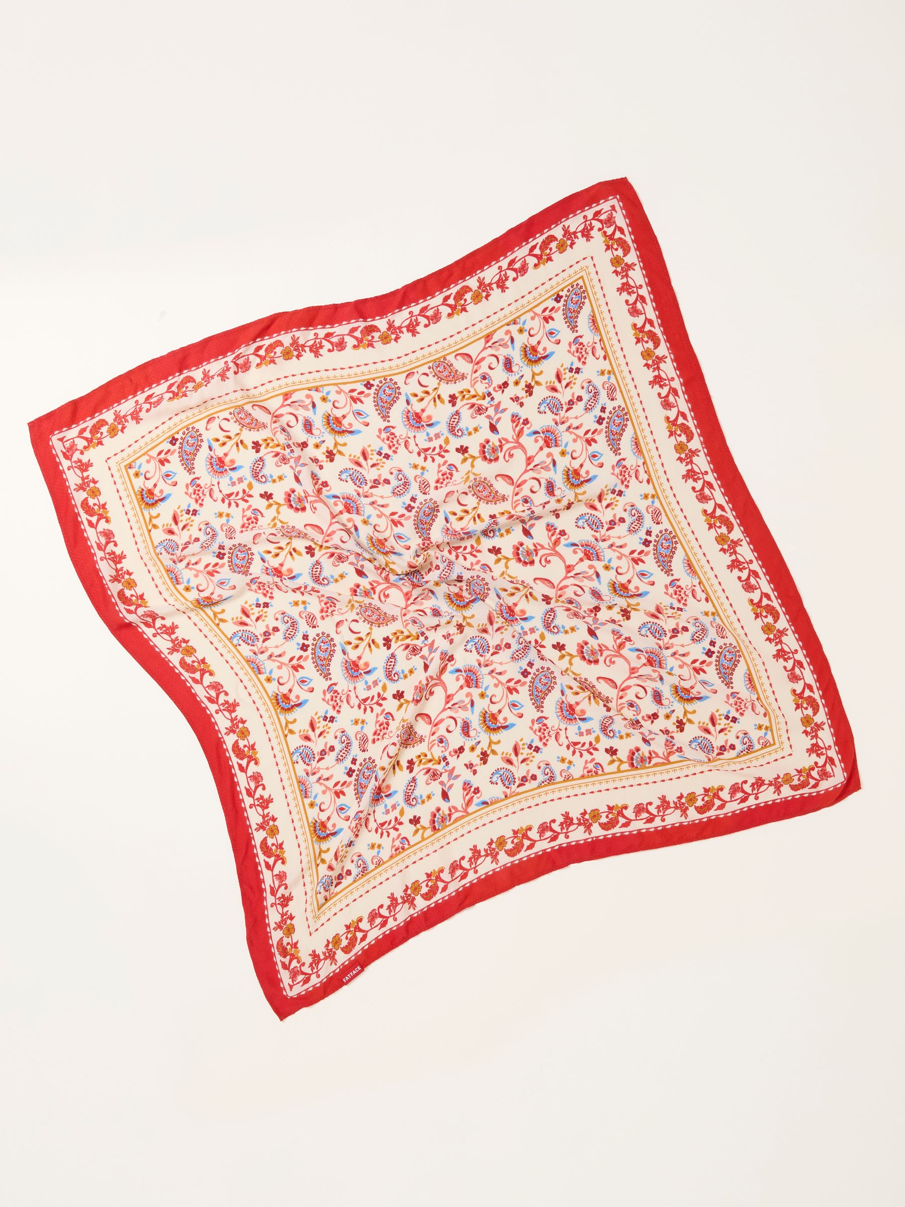 Red Paisley Hair Scarf - Image 2 of 2