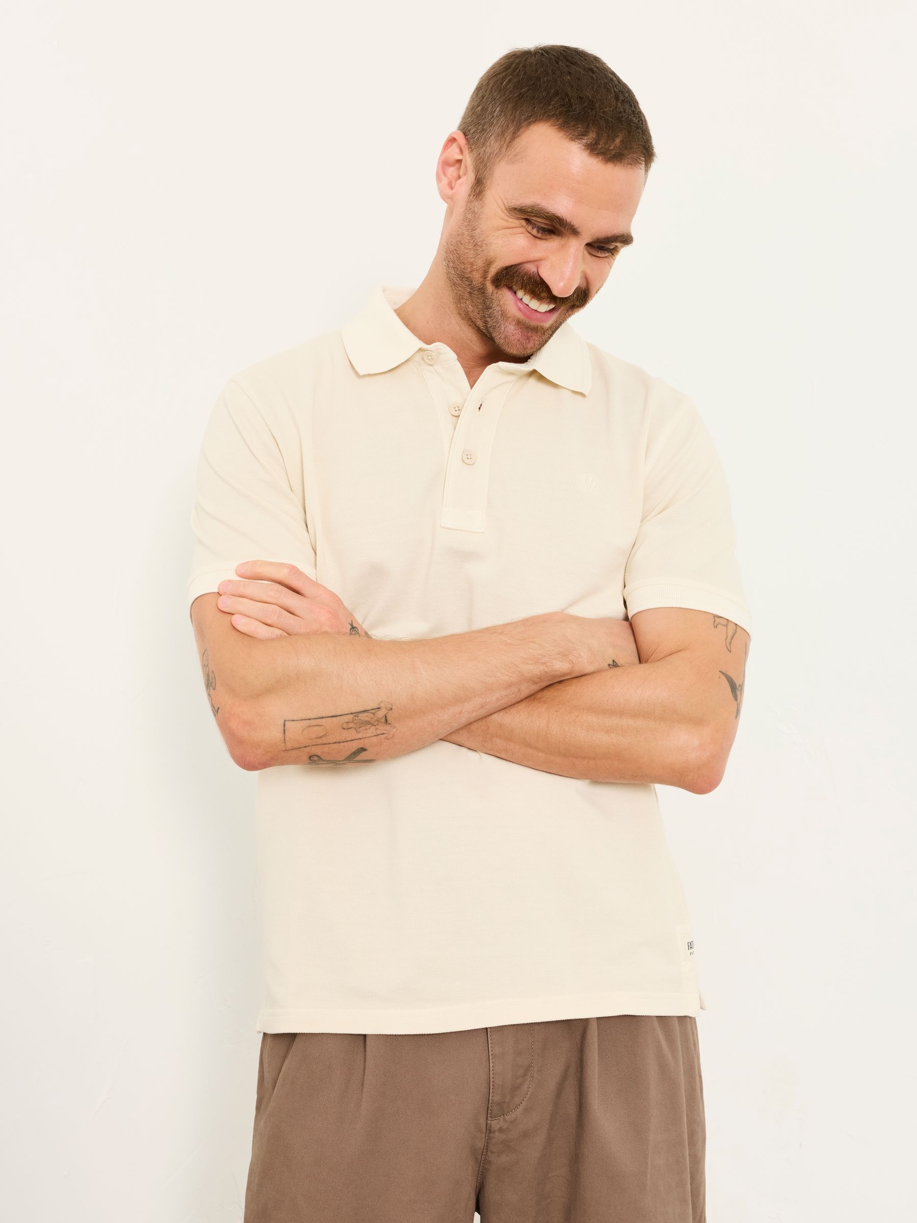 Natural Short Sleeve Pique Polo - Image 3 of 6