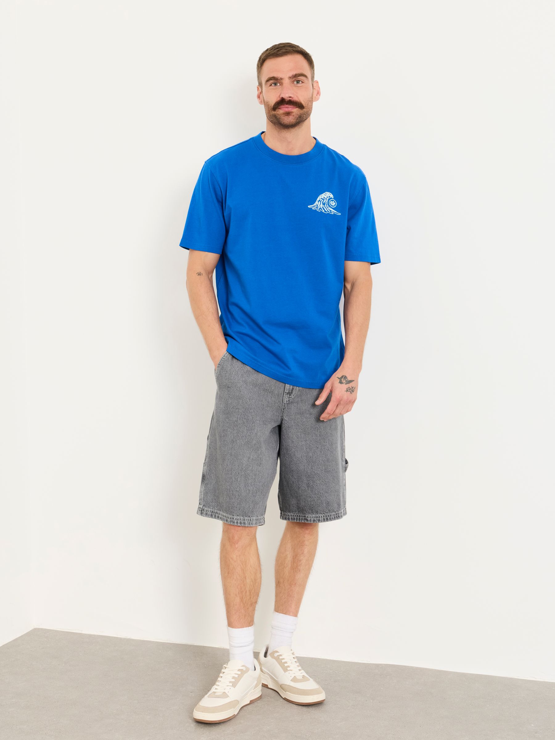 Cobalt Blue Gnarly Surf Graphic T-Shirt - Image 5 of 5