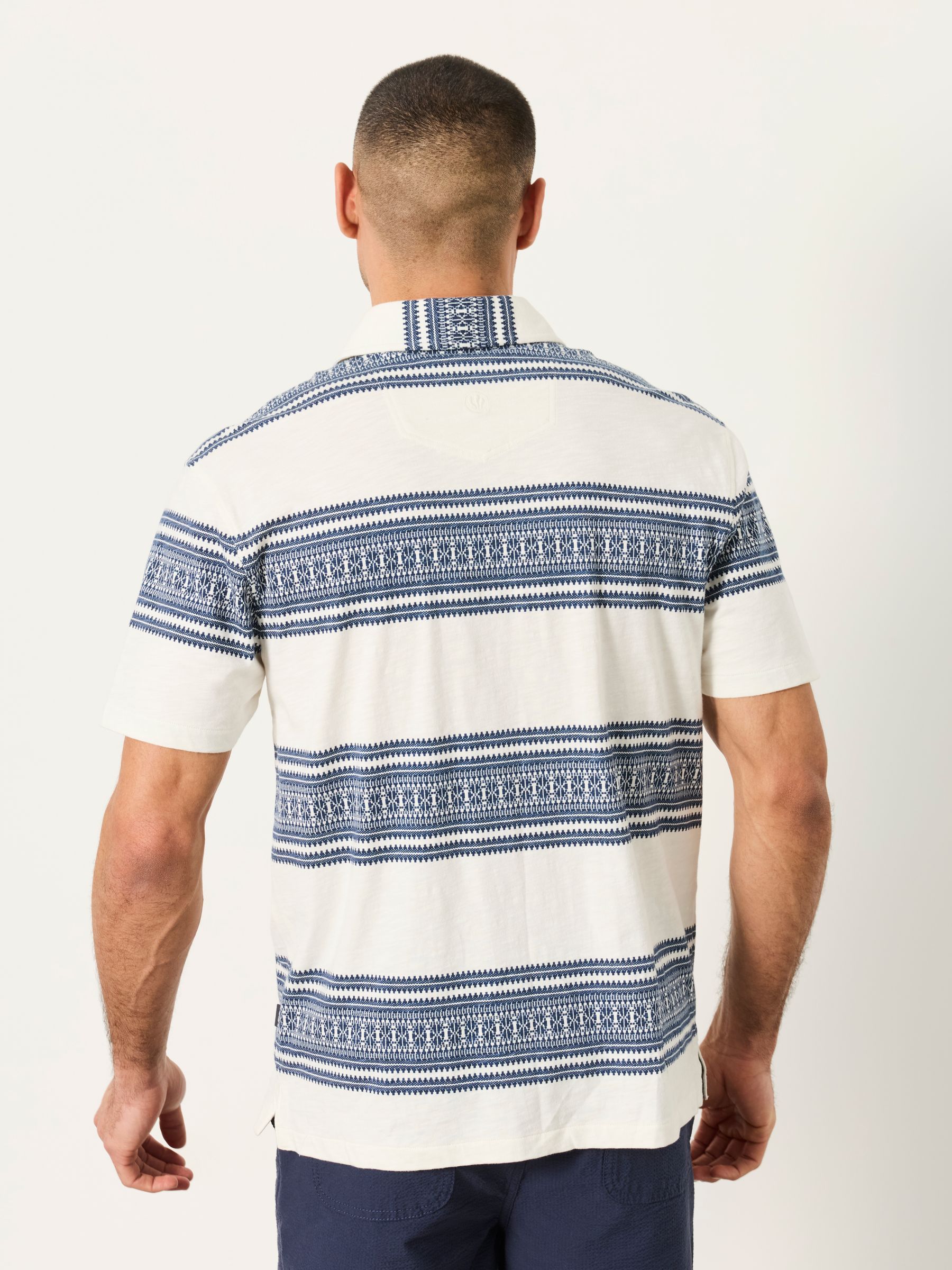 Truro White Pattern Stripe Shirt - Image 3 of 6