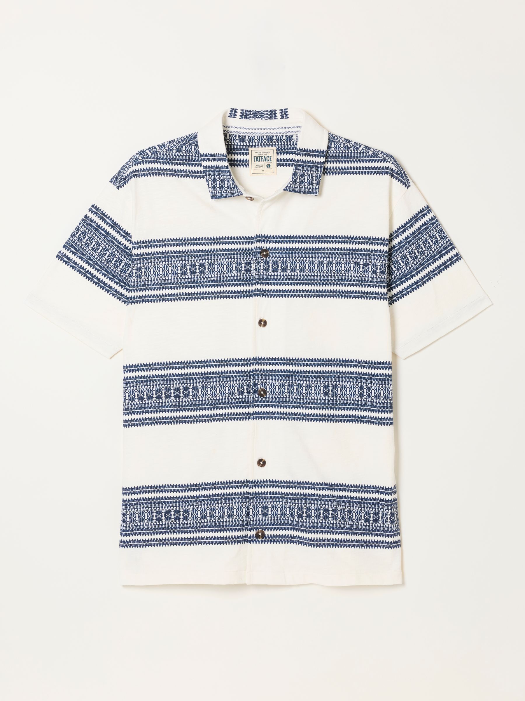 Truro White Pattern Stripe Shirt - Image 7 of 7