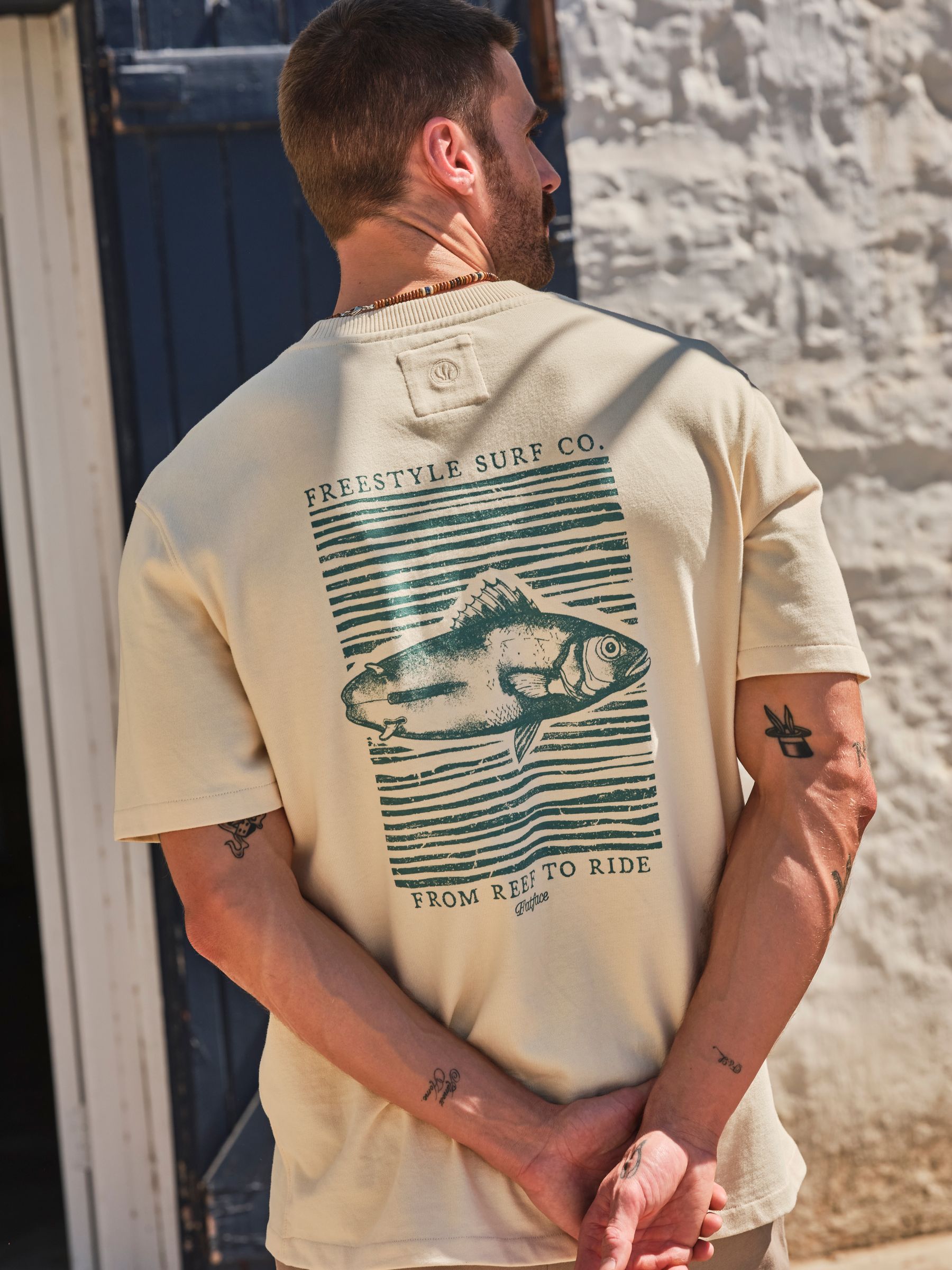 Natural Reef To Ride Relaxed Graphic Tshirt - Image 1 of 8 Natural Reef To Ride Relaxed Graphic Tshirt - Image 1 of 8