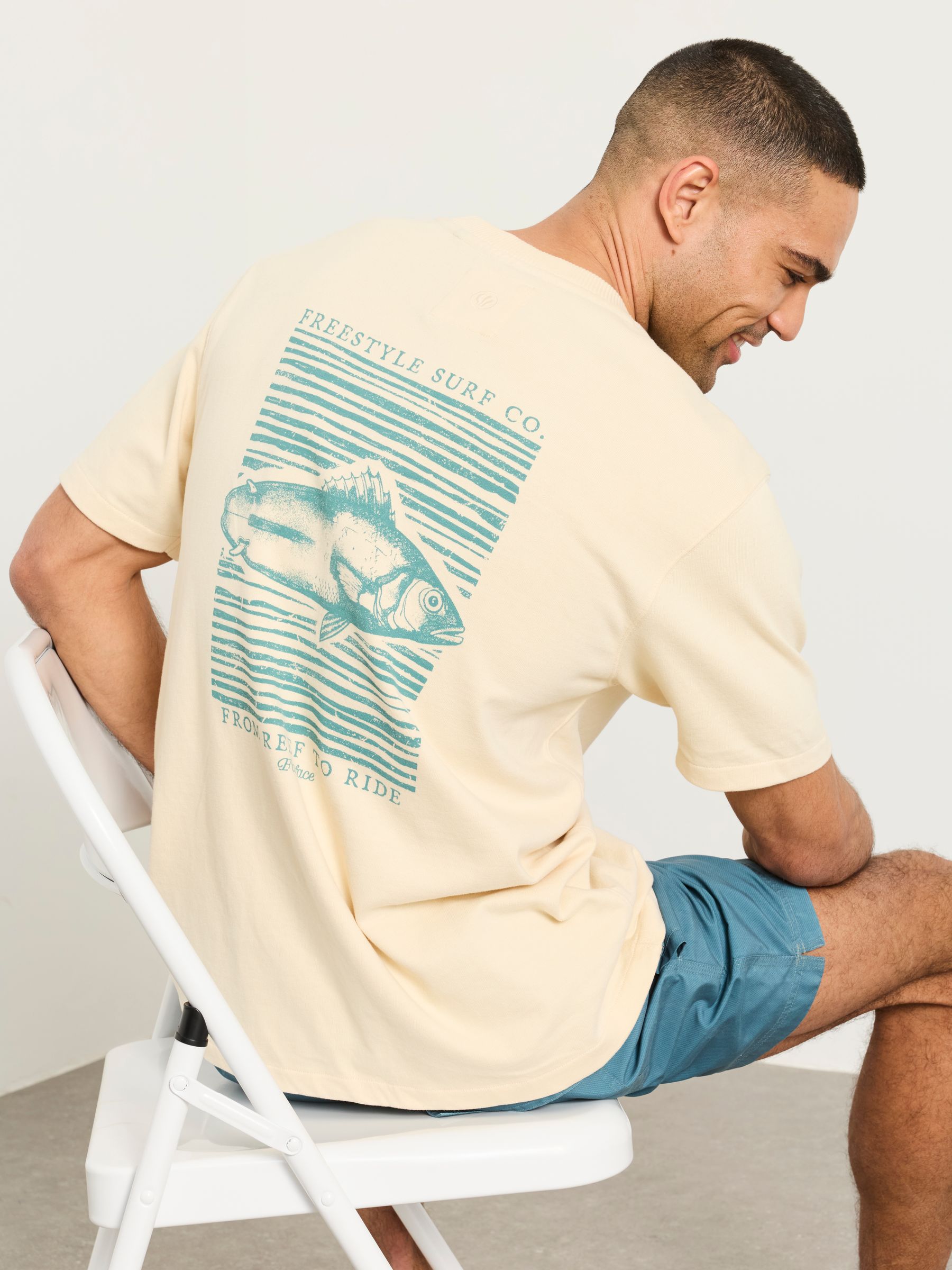 Natural Reef To Ride Relaxed Graphic Tshirt - Image 2 of 8 Natural Reef To Ride Relaxed Graphic Tshirt - Image 2 of 8