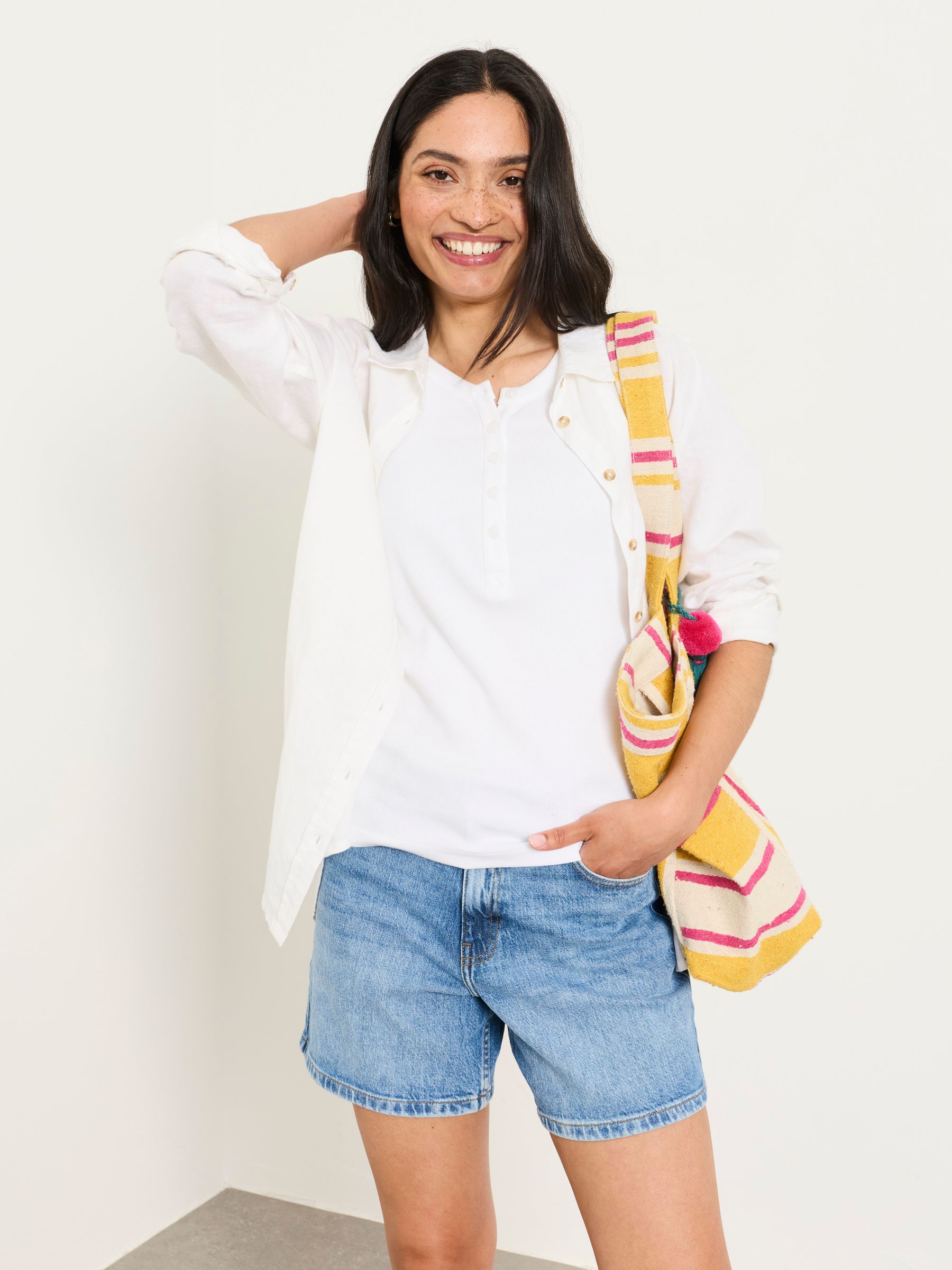 Rachel Green/Pink/NavyWhite 4 Pack Rib Vests - Image 5 of 7
