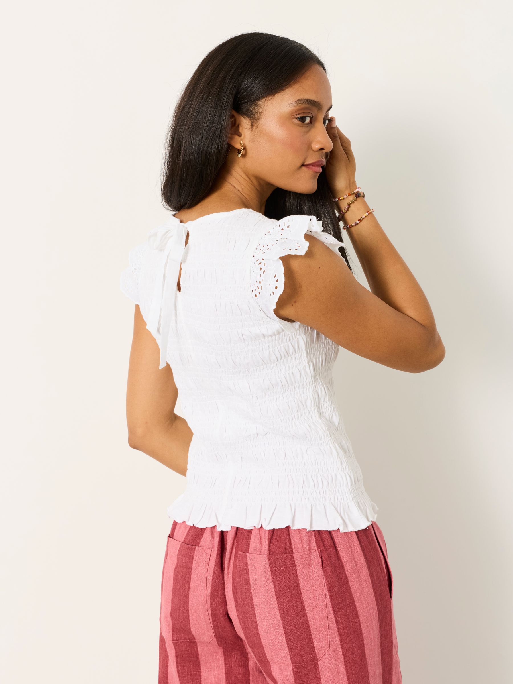 Betty White Shirred Top - Image 2 of 6