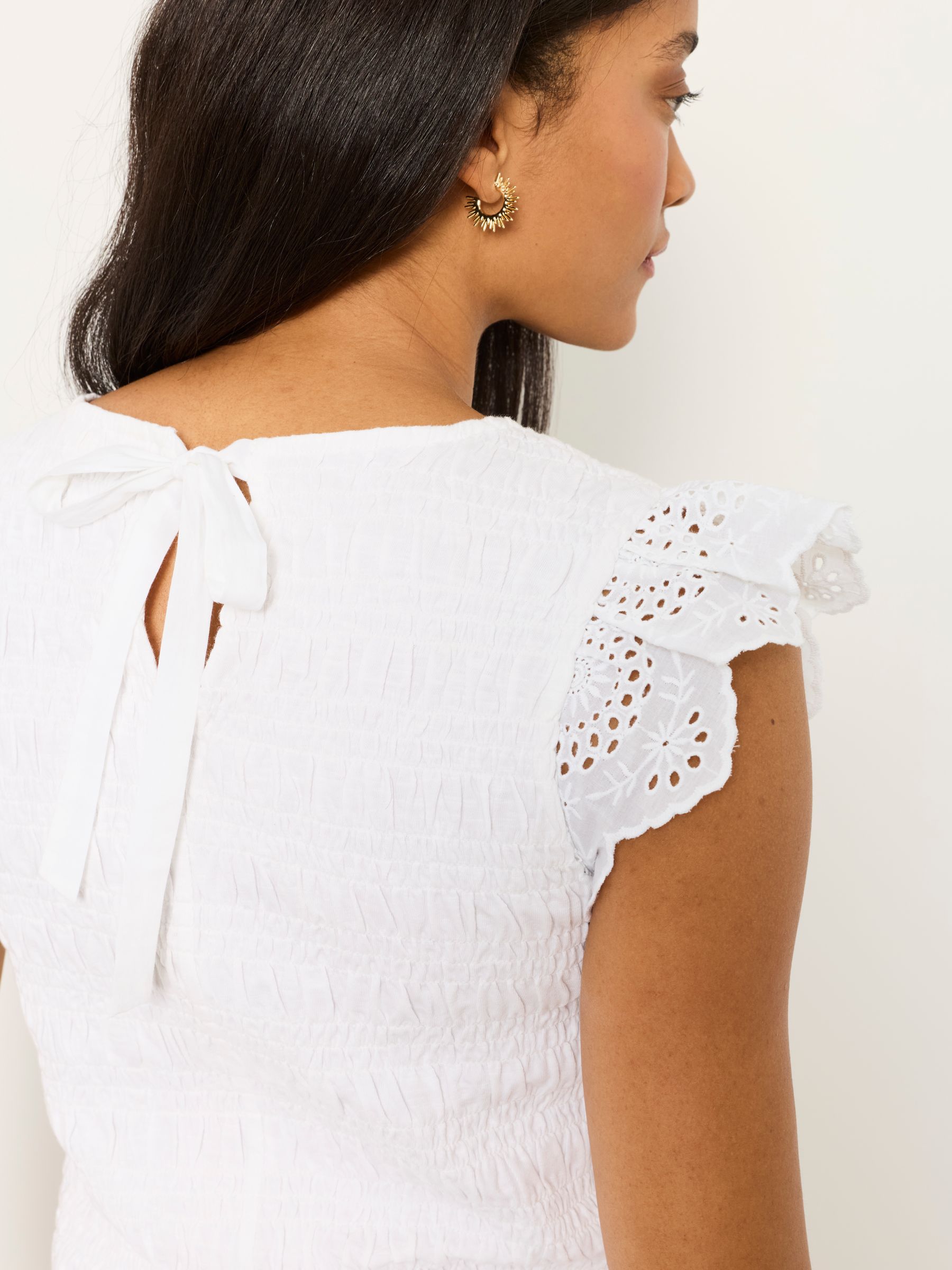 Betty White Shirred Top - Image 3 of 6