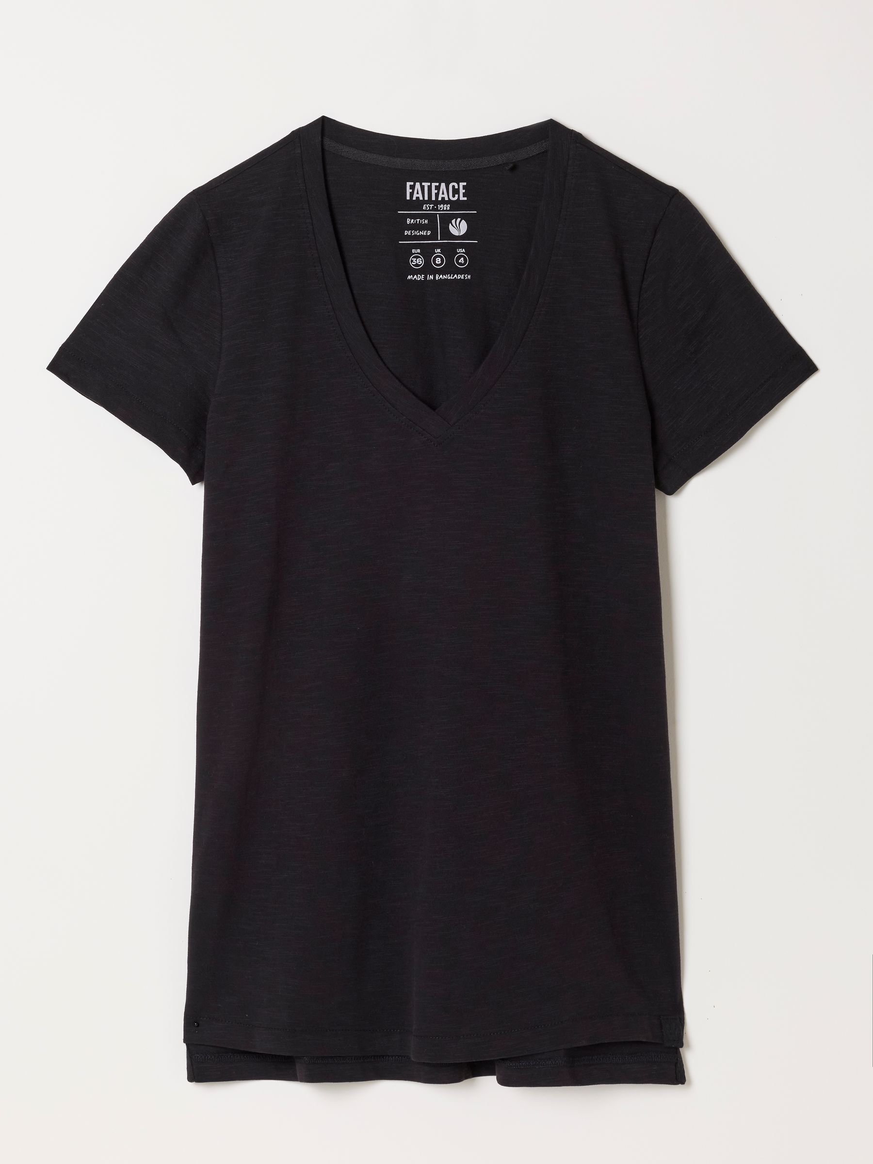Demi Black V Neck T Shirt - Image 5 of 5