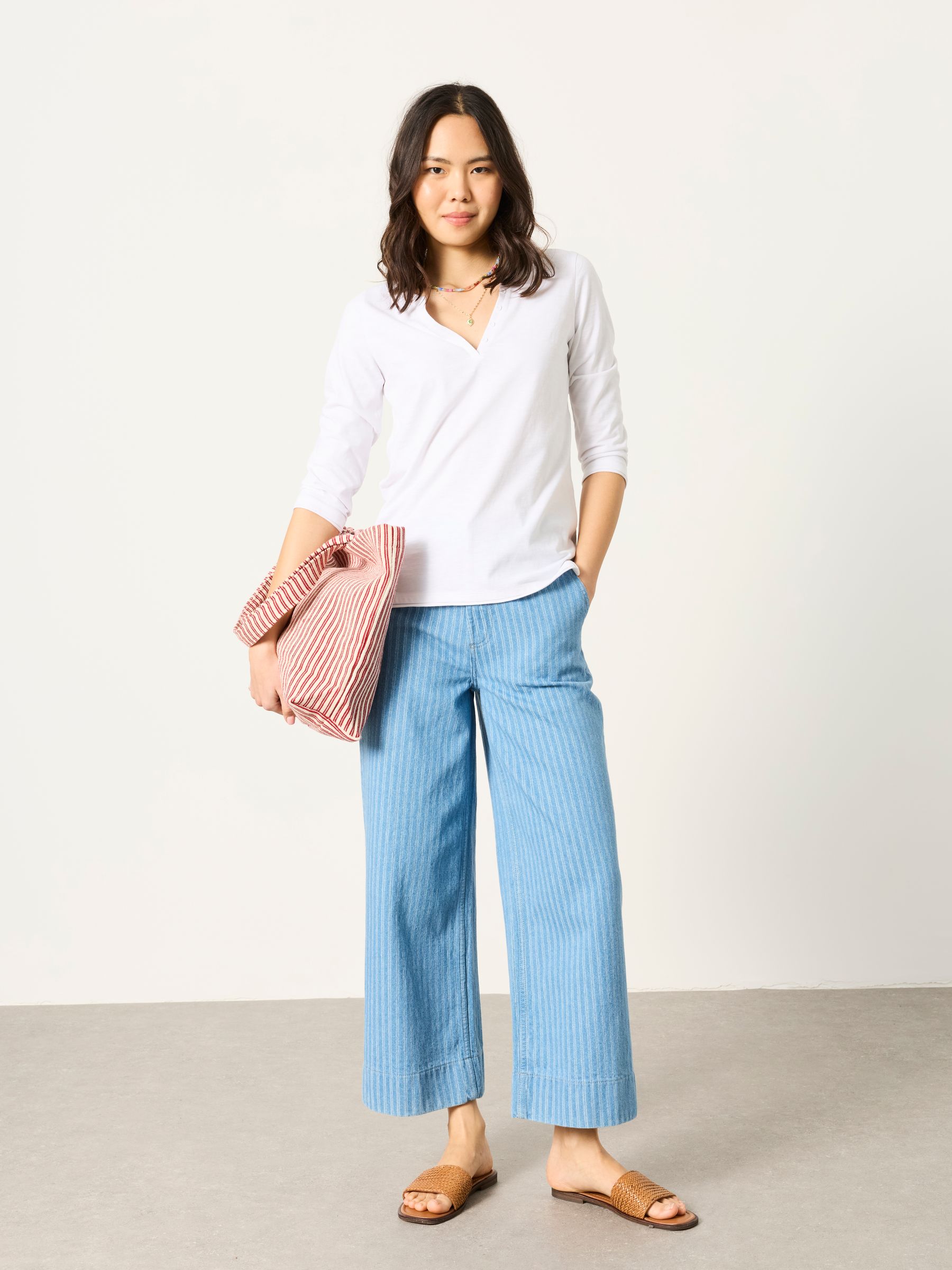 Aster White 3/4 Sleeve T Shirt - Image 5 of 6